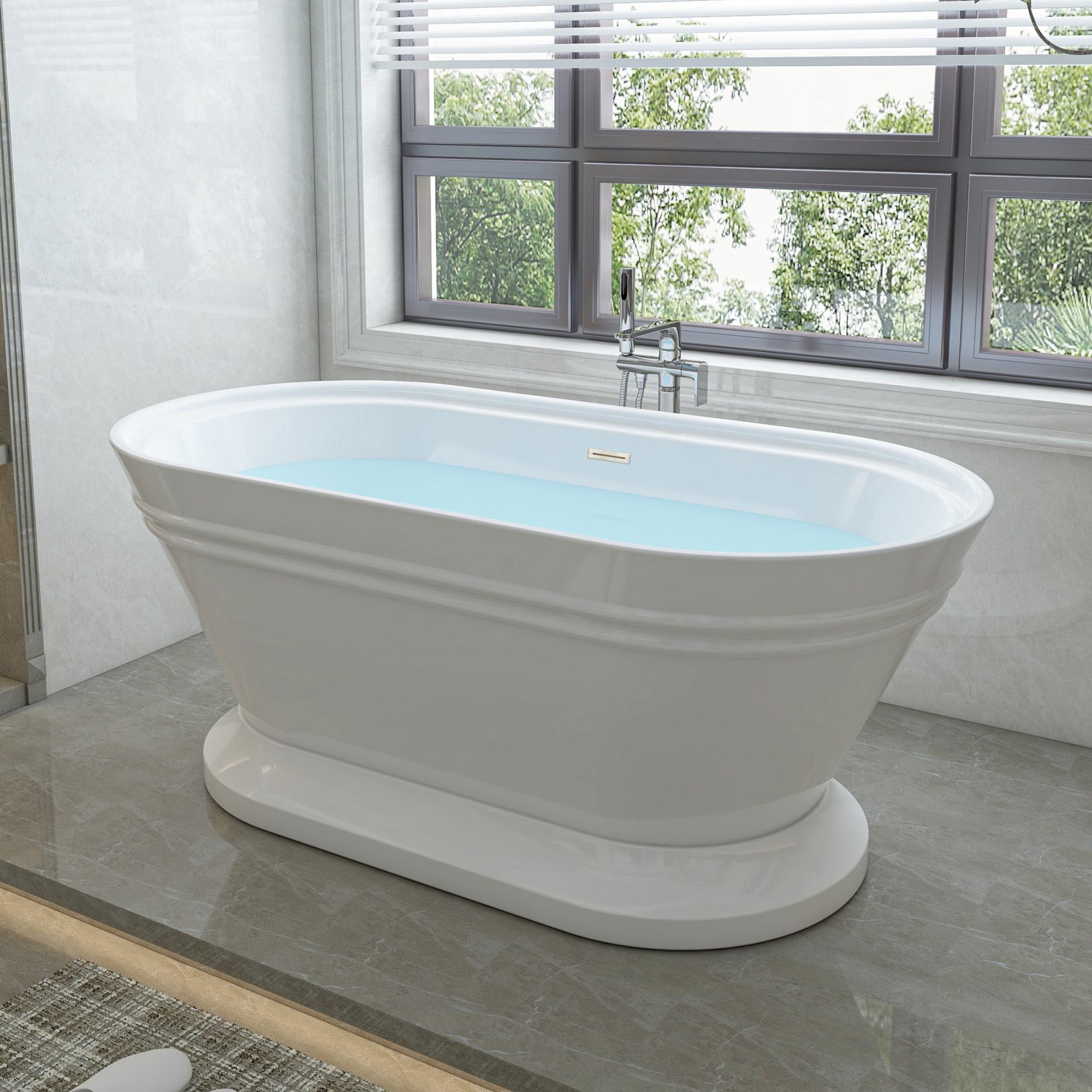54'' x 29'' Freestanding Soaking Acrylic Bathtub