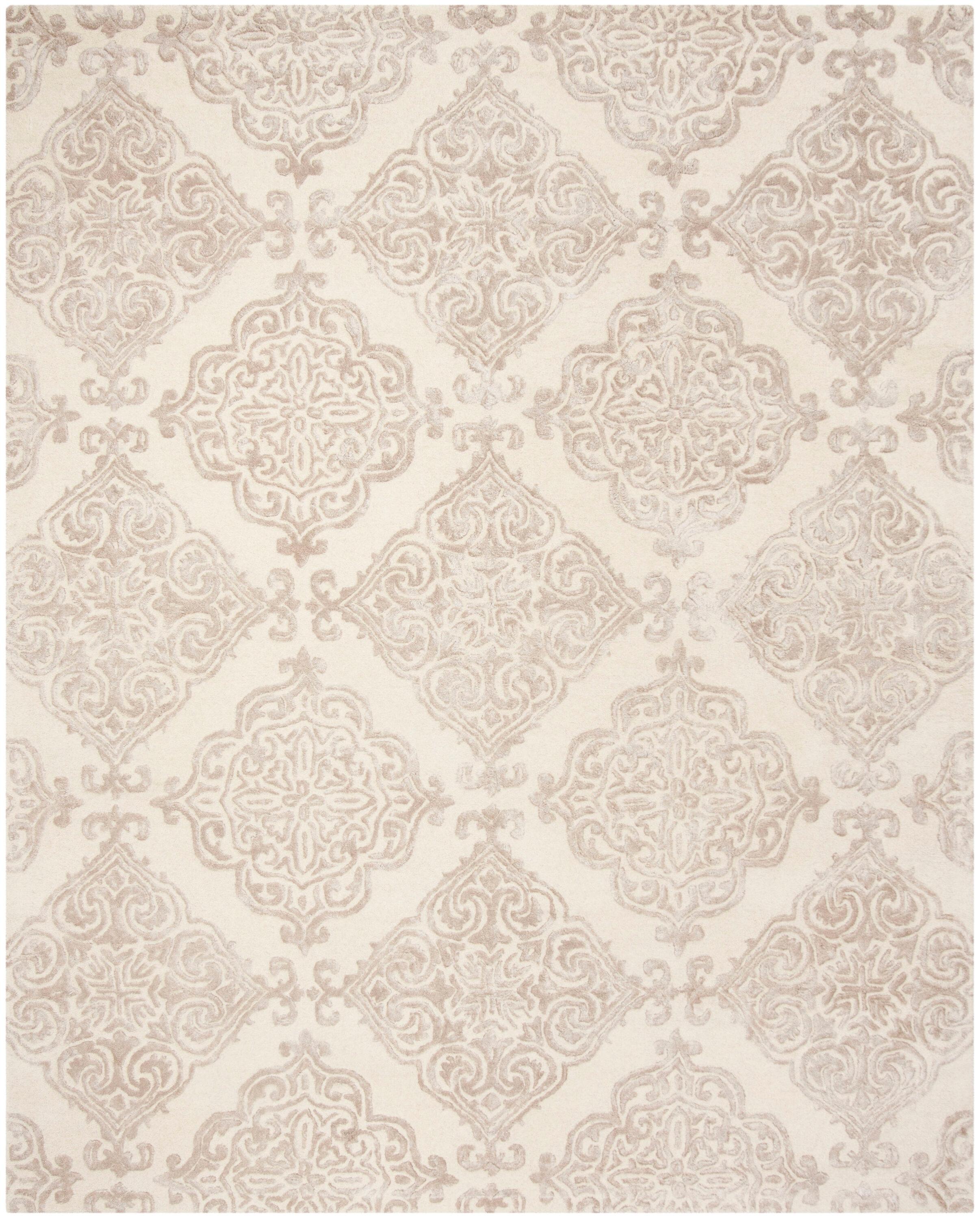 Glamour GLM568 Hand Tufted Indoor Area Rug - Ivory/Beige - 8'x10' - Safavieh