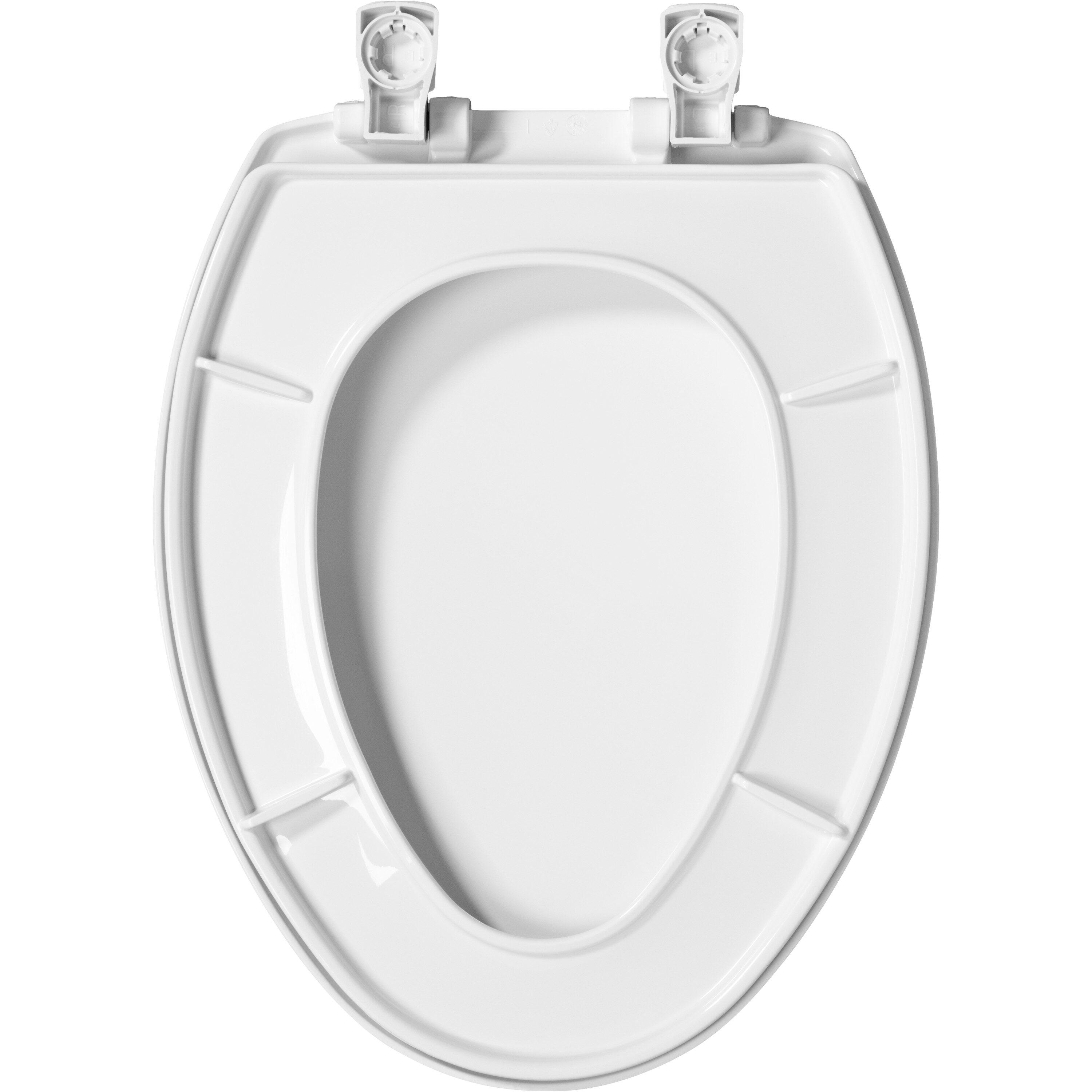 Bemis 166TT 000 Elongated Toilet Seat, White Molded Wood - Quantity 1
