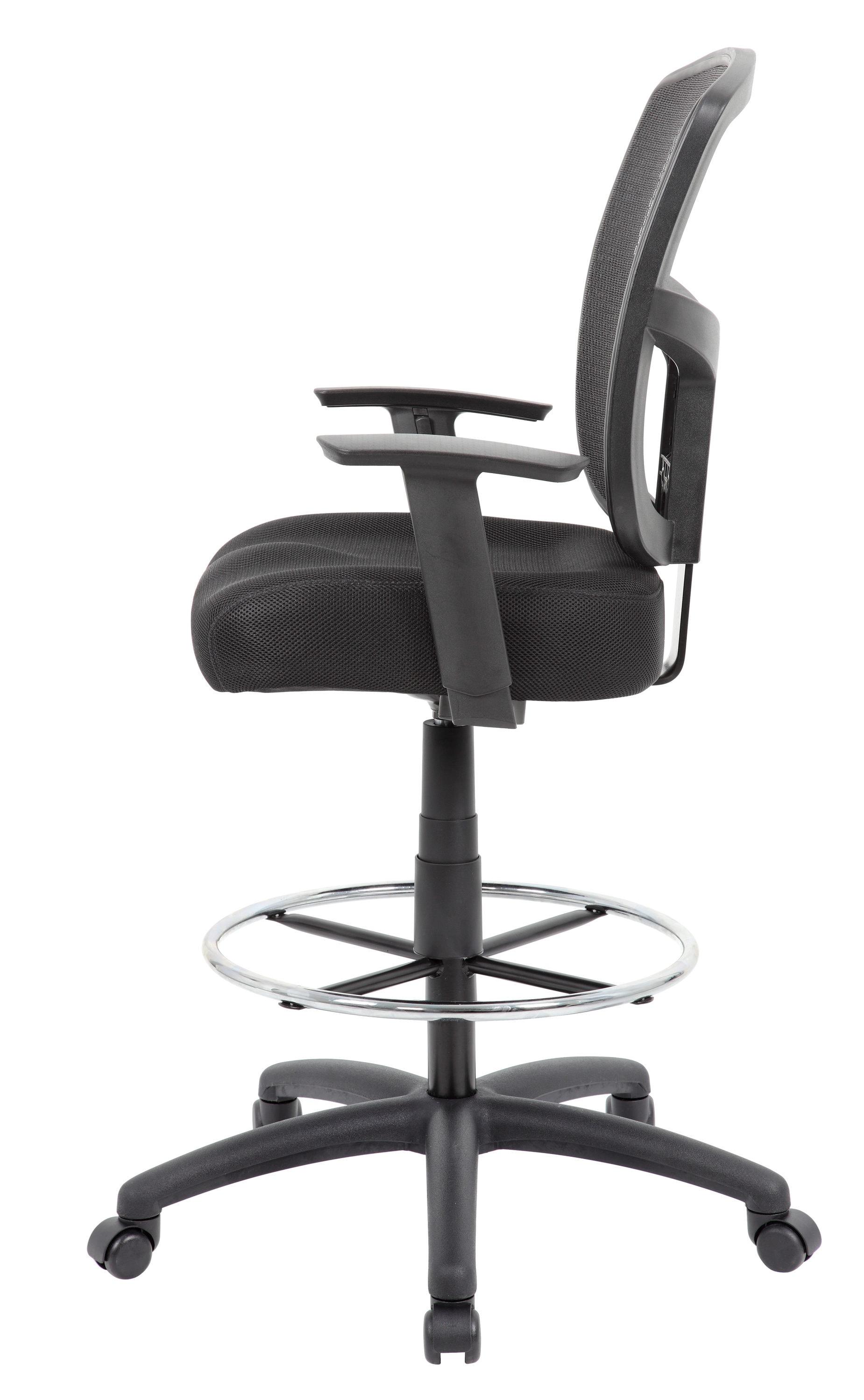 Boss Office Products Contract Mesh Drafting Stool