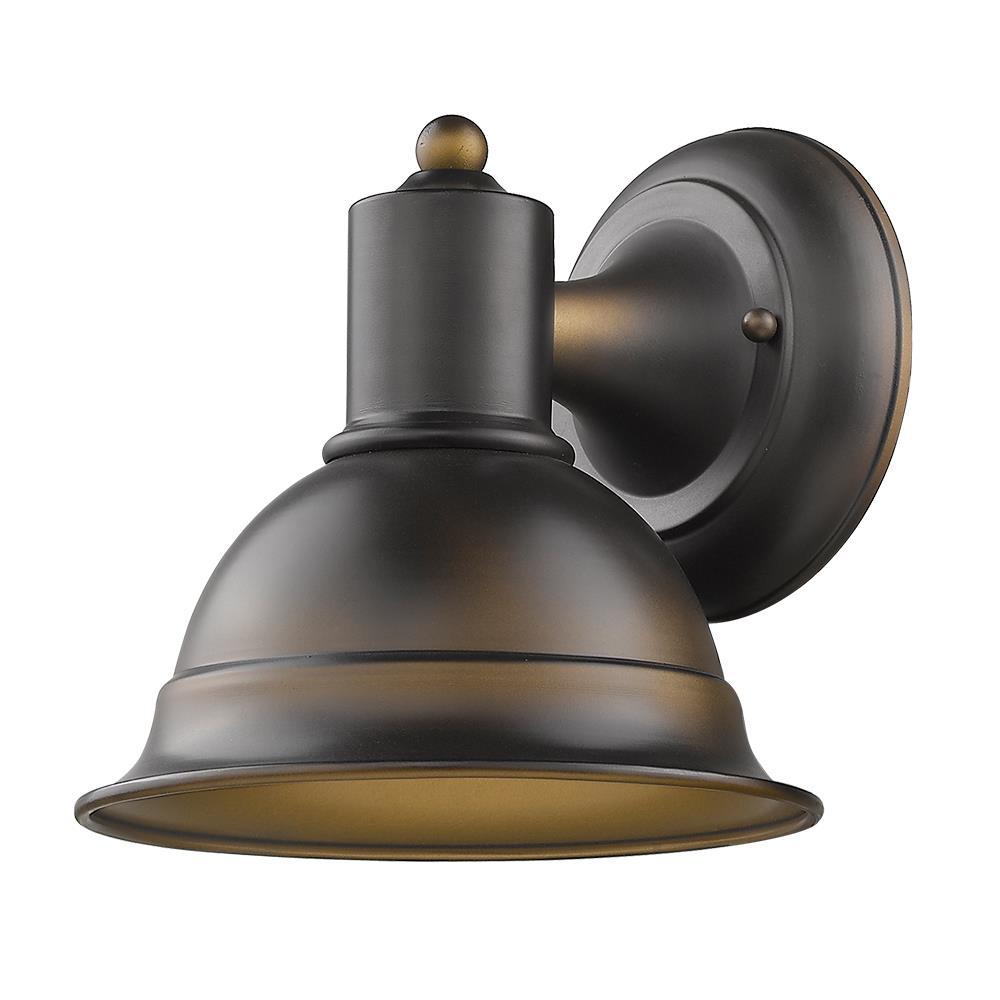 Colton 8'' Bronze Aluminum and Brass Dimmable Sconce