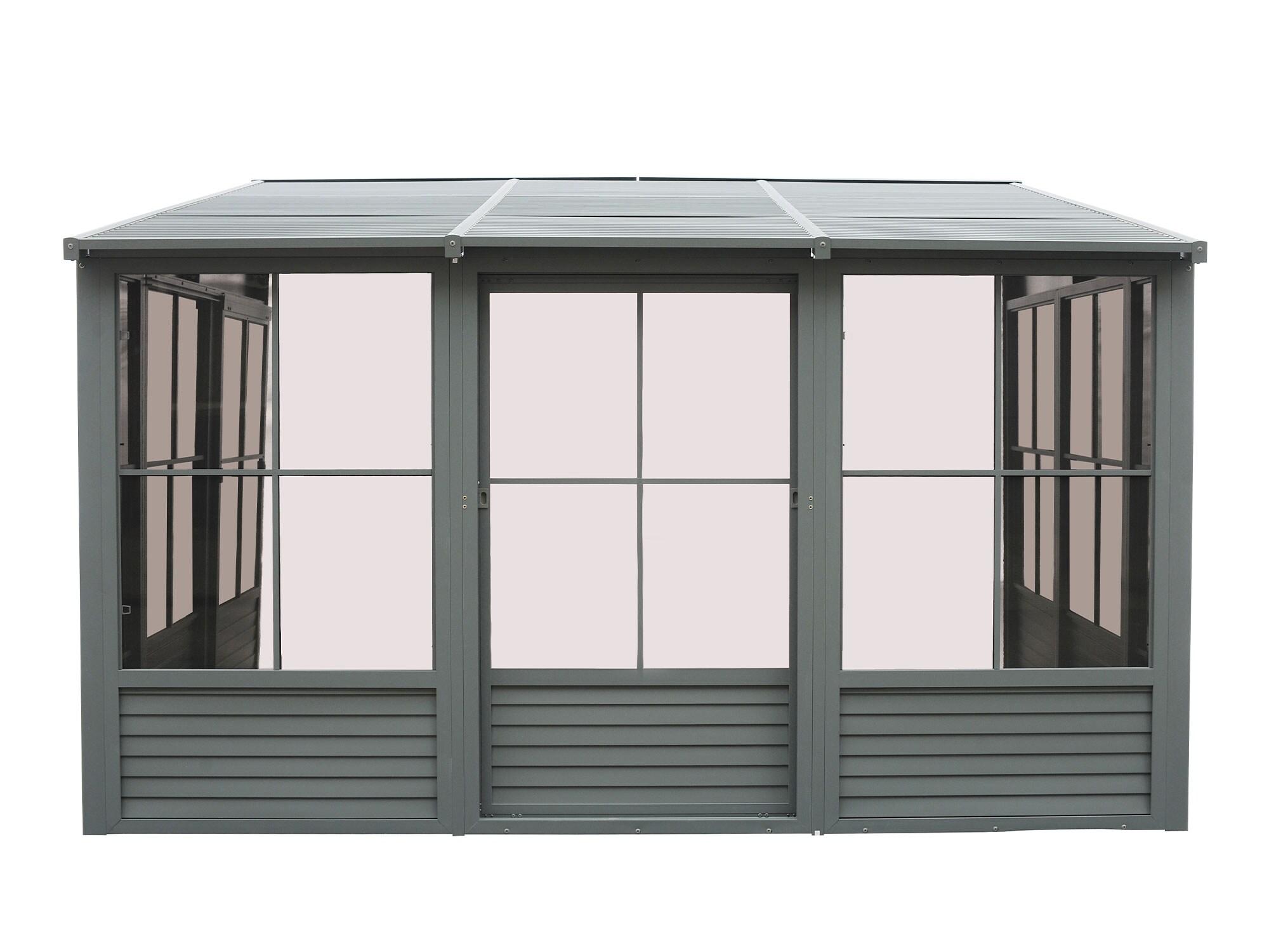 Gazebo Penguin Florence Wall-Mounted Solarium with Metal Roof