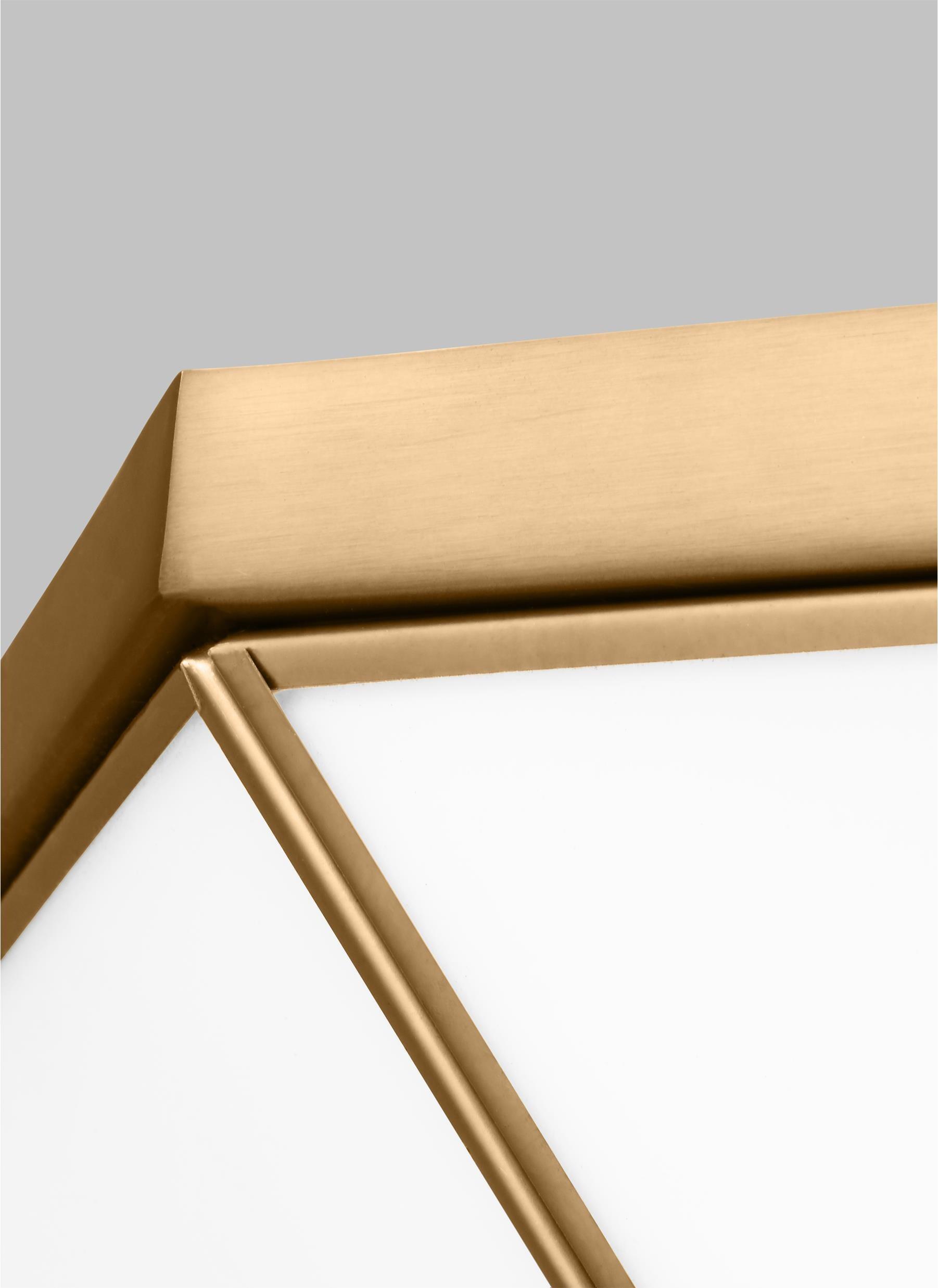 Generation Lighting 2-Light Morrison Ceiling Lamp Satin Brass 7579452-848 | Ceiling Light Fixture for Home Decor| Ceiling Mount Light for Bedroom, Bathroom, Kitchen, and Living Room Décor