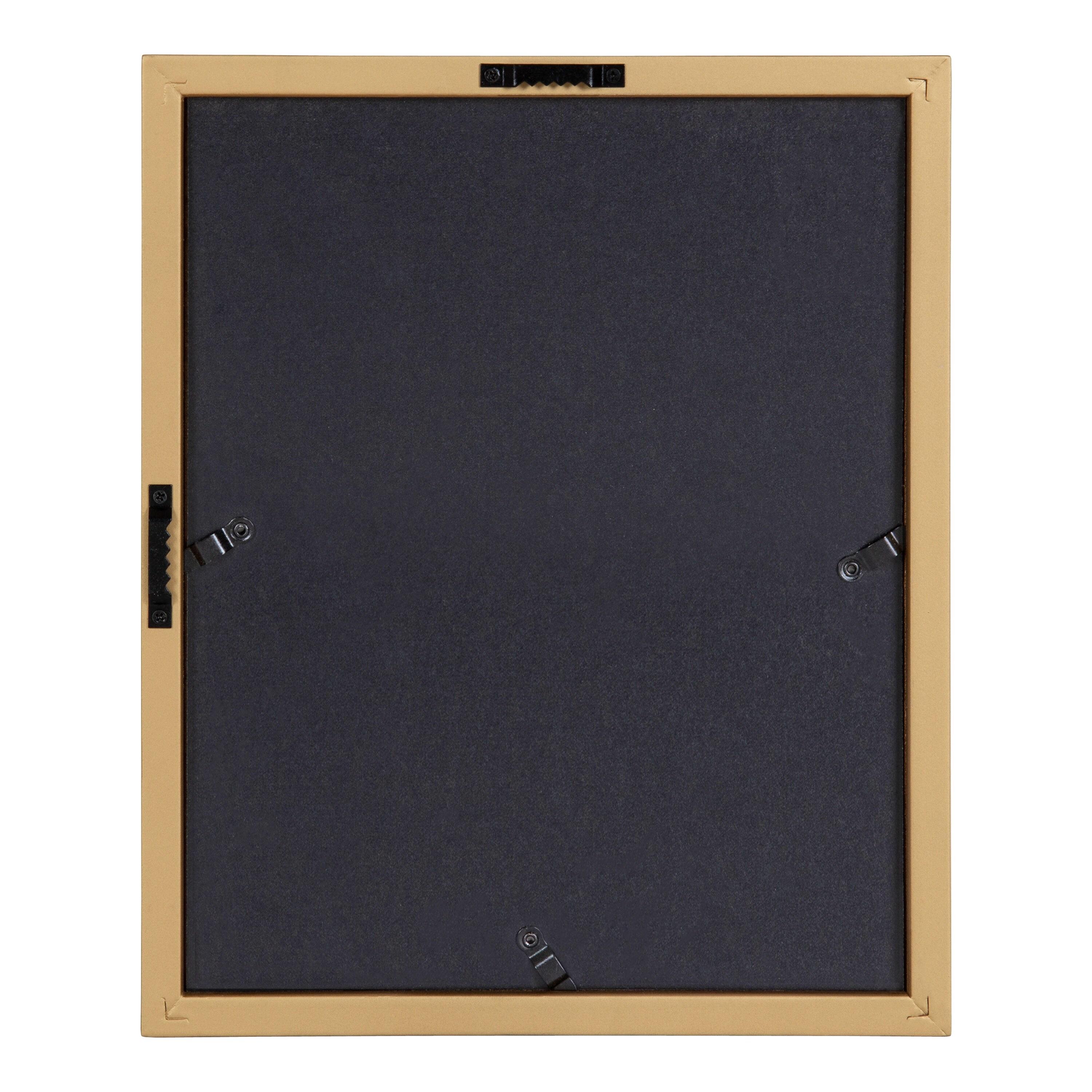 Kate and Laurel Gallery Modern Glam Frame Set, Set of 10, Black, White, and Gold