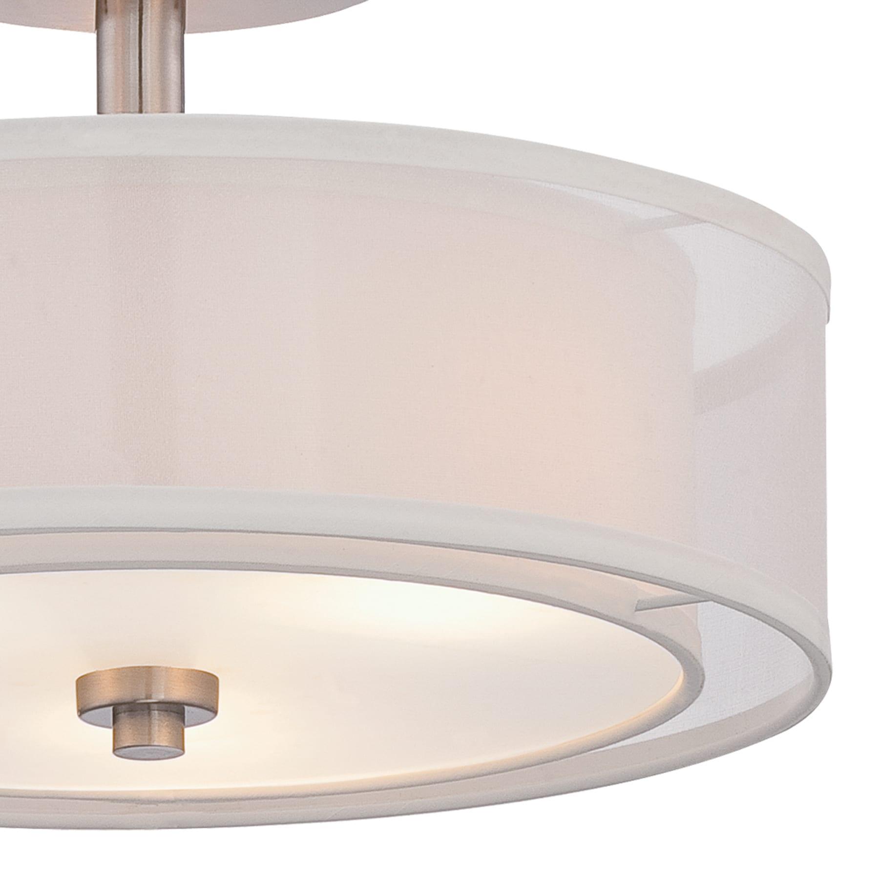 Minka Lavery - Parsons Studio - 3 Light Semi-Flush Mount in Transitional Style -
