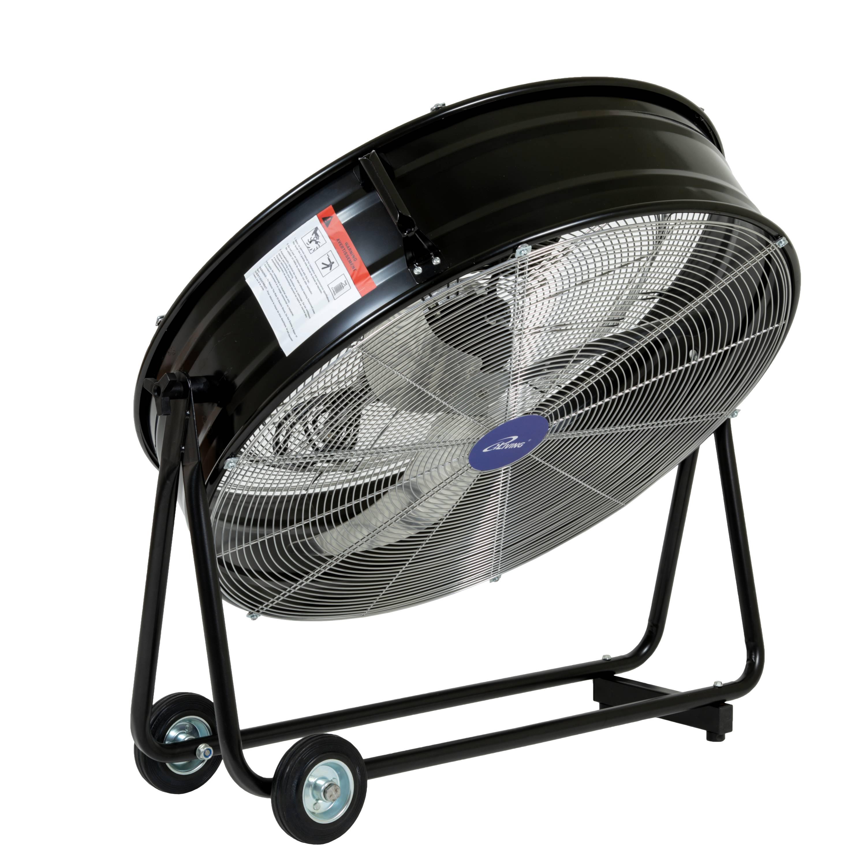 iLIVING 30 Inches High Velocity Drum Fan Industrial, Commercial, (Residential) Air Circulator for Garage, Shop, Patio, Barn, Greenhouse, Speed Control 8300CFM, UL Listed