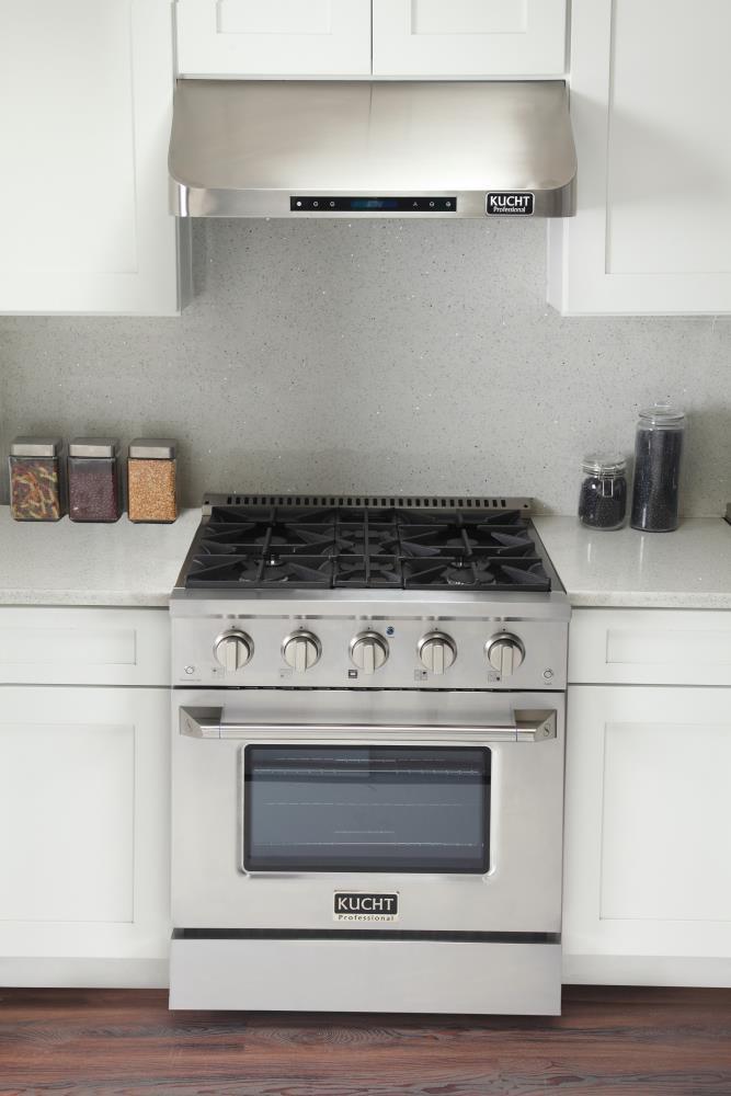 30-Inch Stainless Steel Dual-Fuel Convection Gas Range