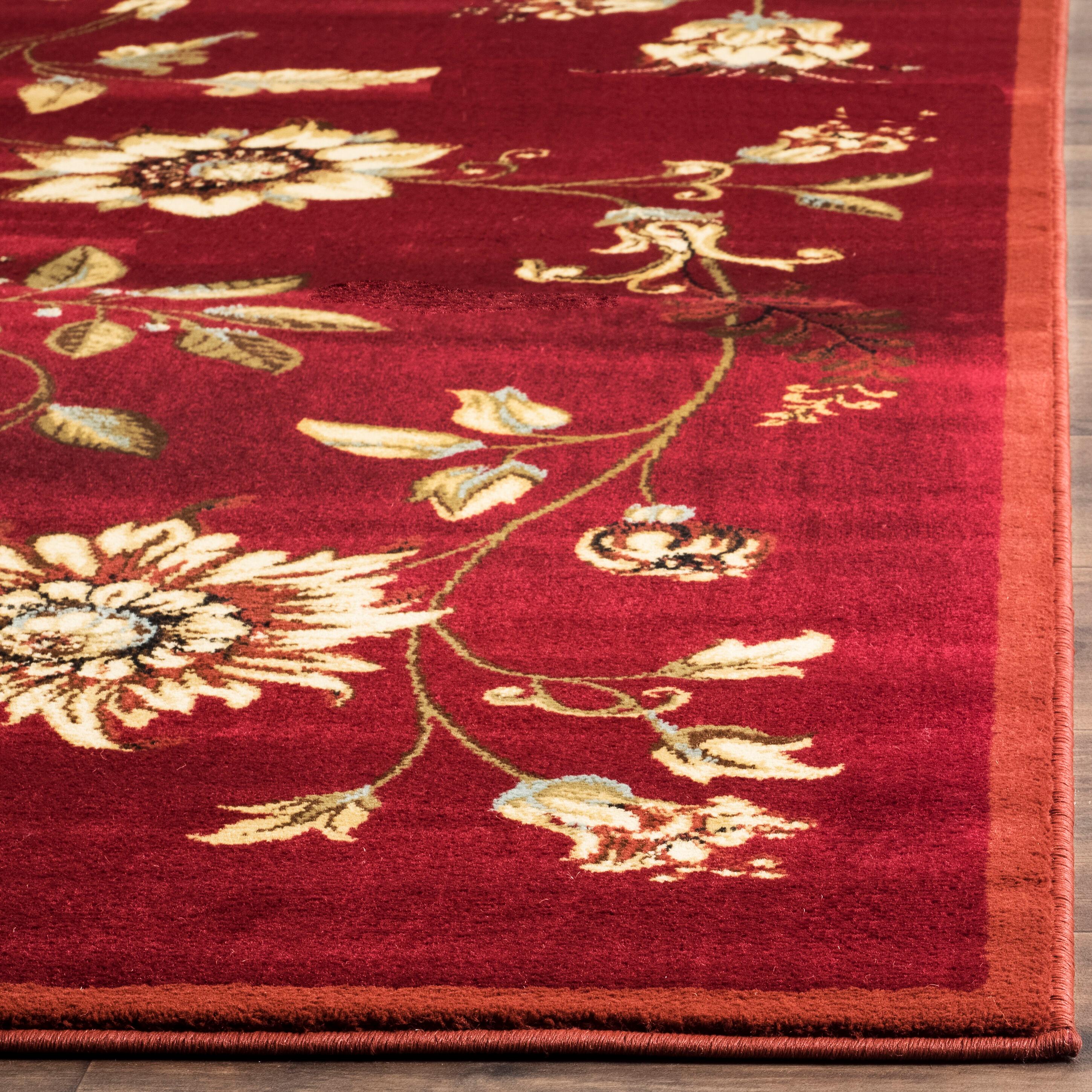 Lyndhurst LNH552 Power Loomed Runner Rug - Red/Multi - 2'3"x8' - Safavieh