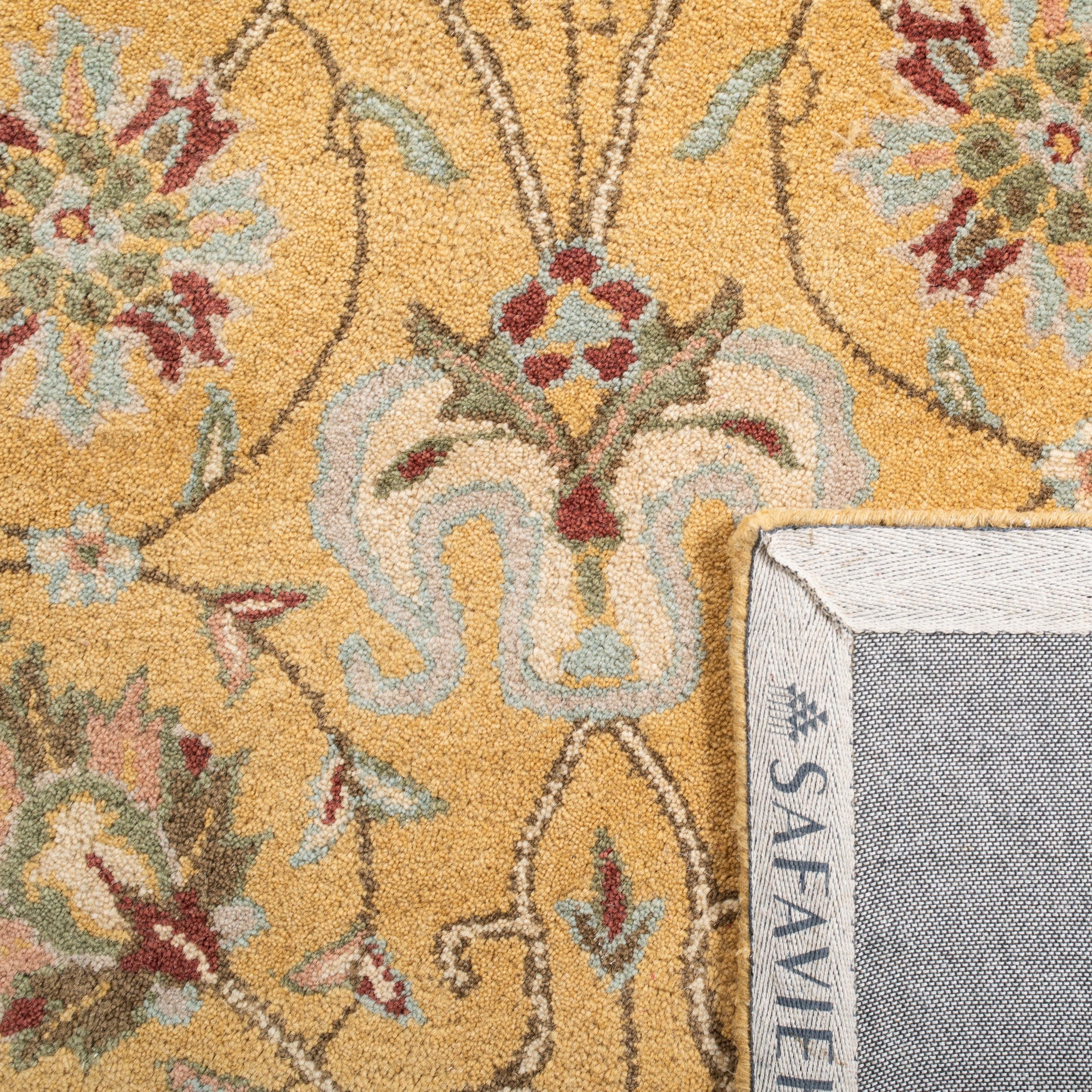 Antiquity AT21 Hand Tufted Indoor Accent Rug - Gold - 2'x3' - Safavieh