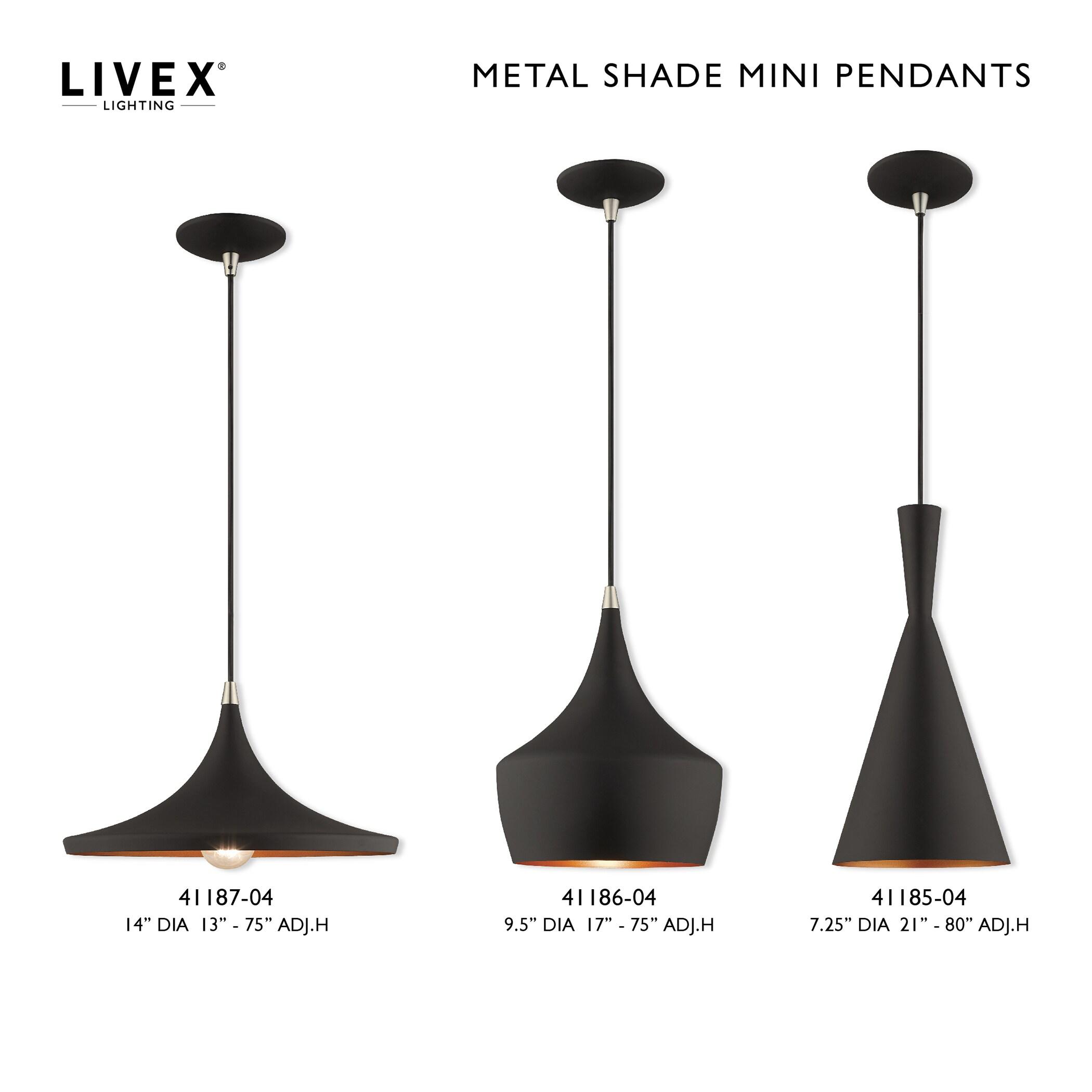 Schultz Single Light Metal Dimmable Pendant