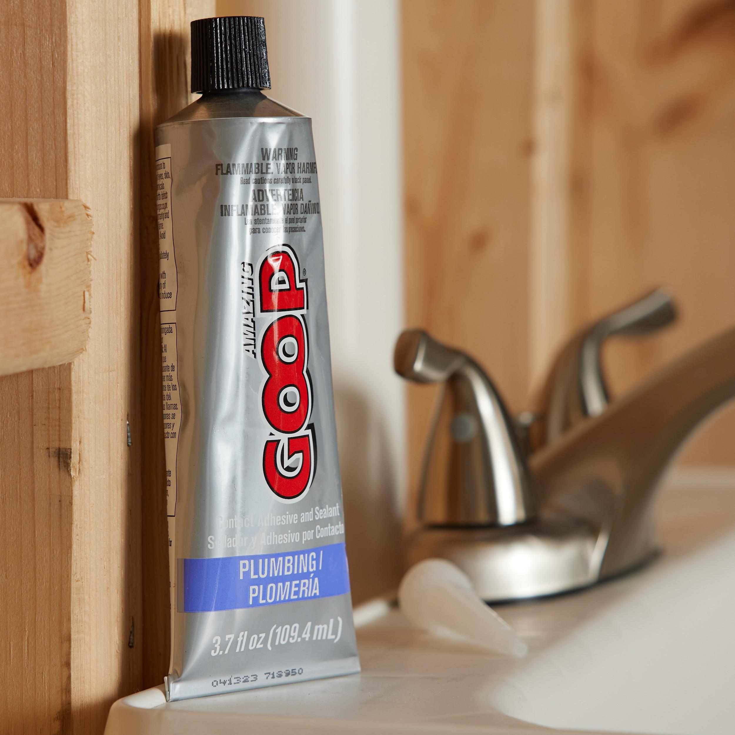 Amazing Goop Clear PVC Plumbing Adhesive and Sealant Tube, 3.7 oz