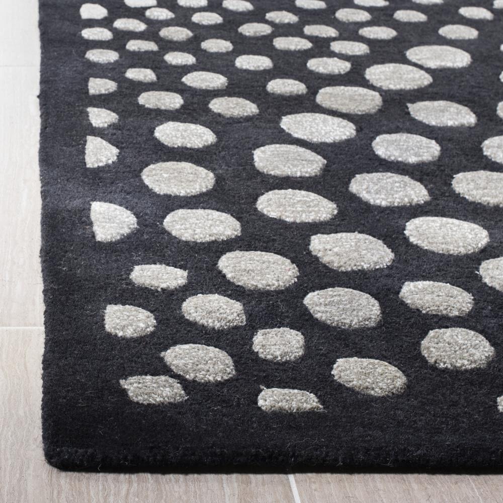 Soho SOH654 Hand Tufted Indoor Area Rug - Dark Grey - 5'x8' - Safavieh