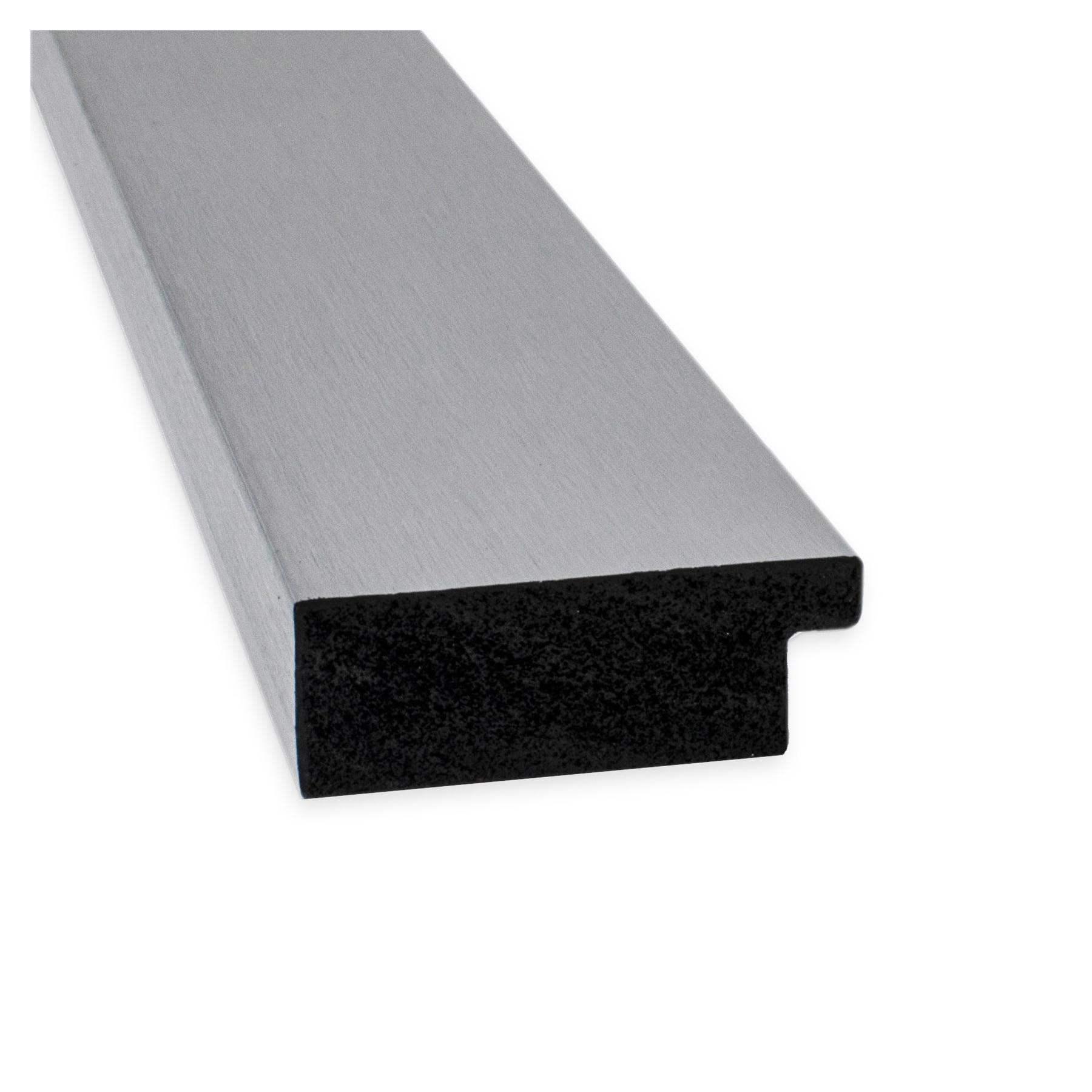 24" x 24" Brushed Nickel Framed Wall Mirror Silver - Amanti Art: Modern Square Beveled, No Assembly Required