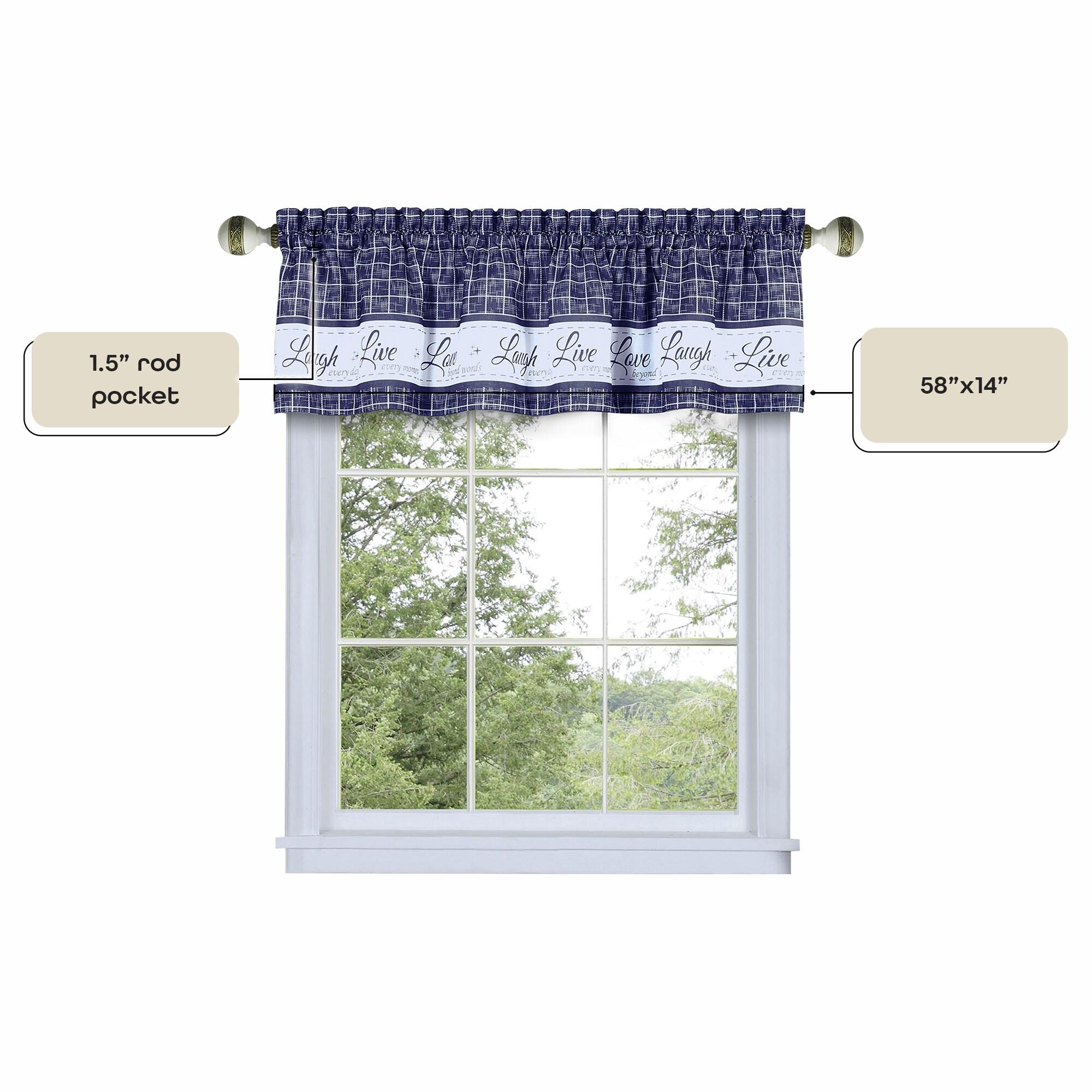 Assel Geometric Tailored 58'' W Window Valance