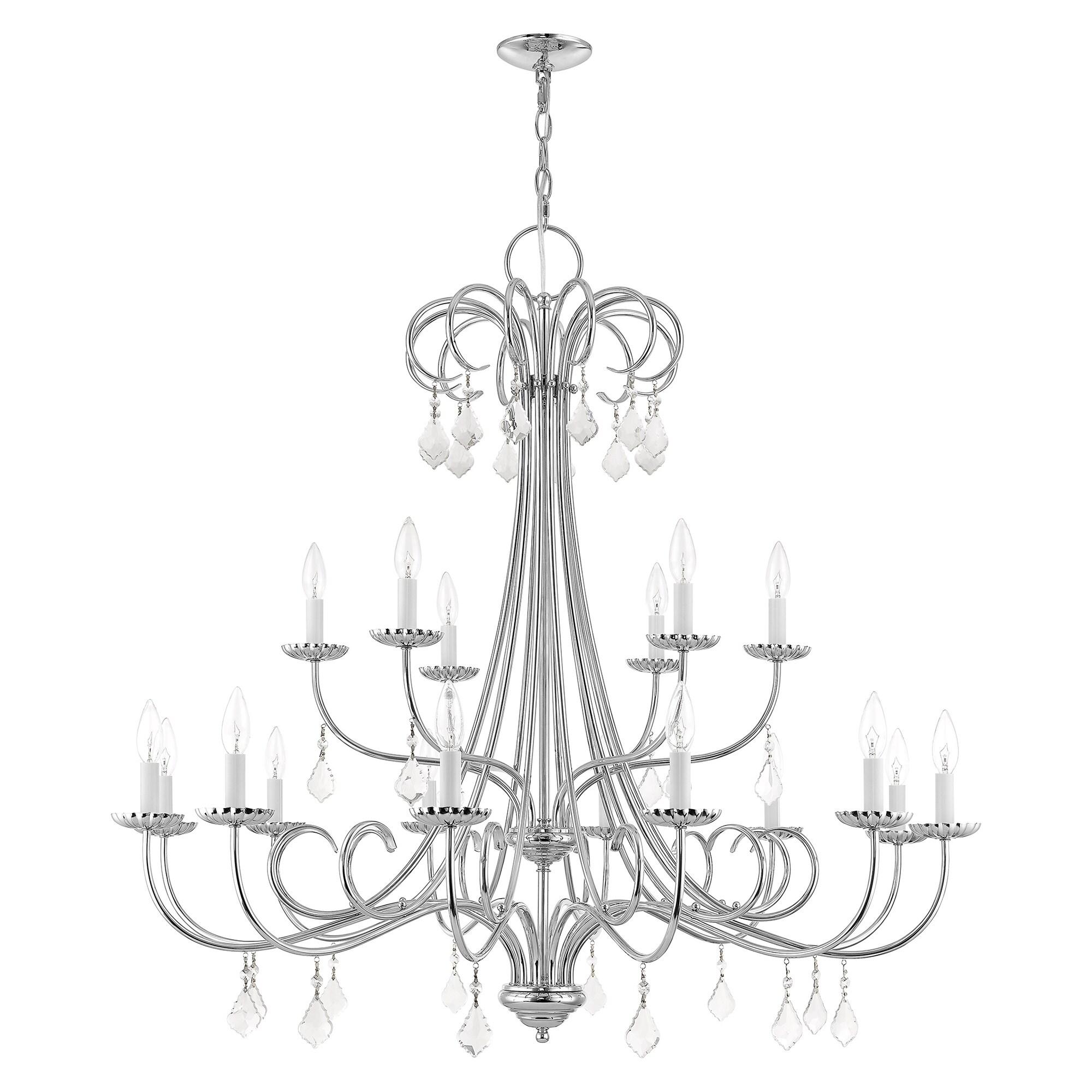 Livex Lighting Daphne 18 - Light Chandelier in  Polished Chrome