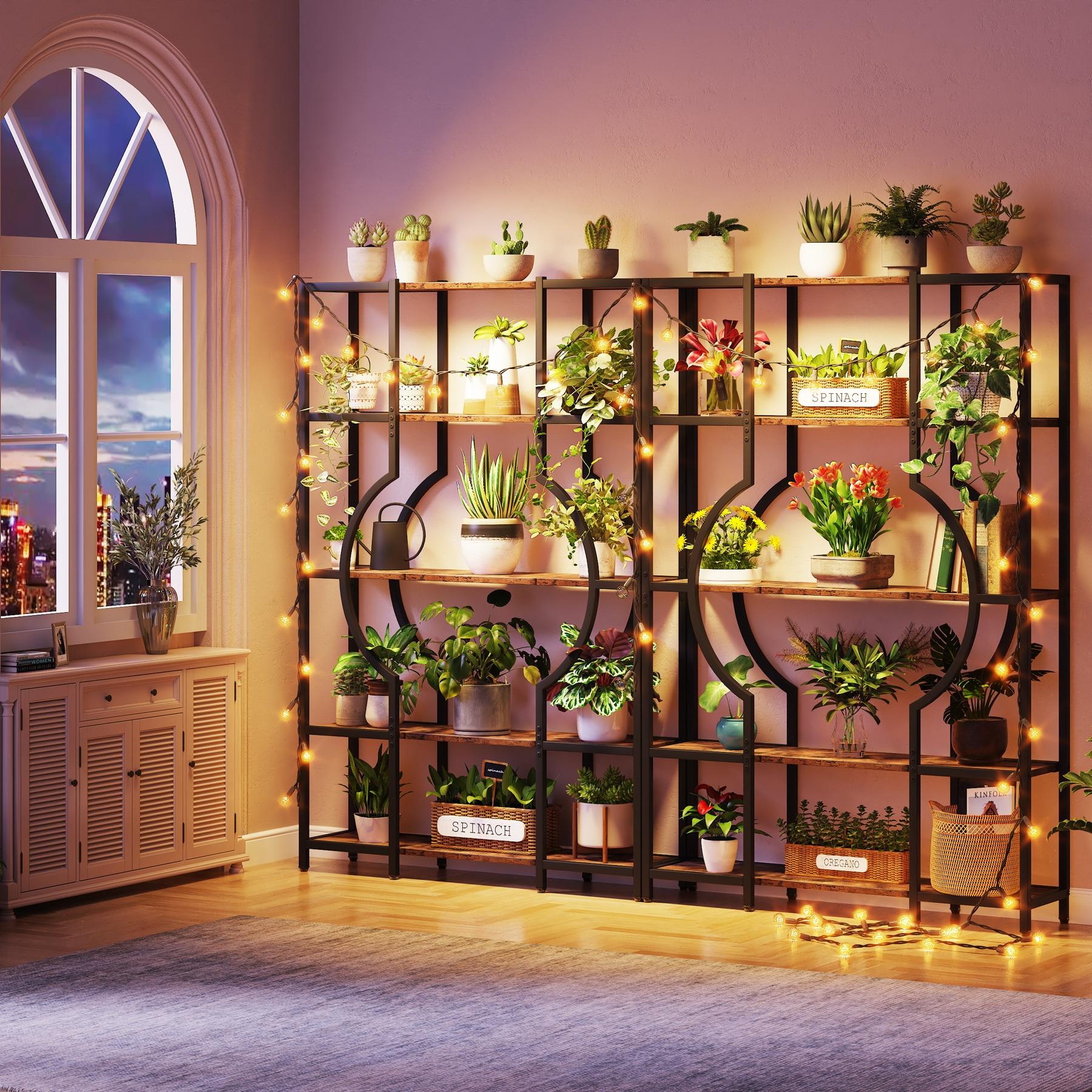 Tribesigns 5-Tier Bookshelf and Bookcase, Wooden Book Shelf with 12 Open Display Shelves