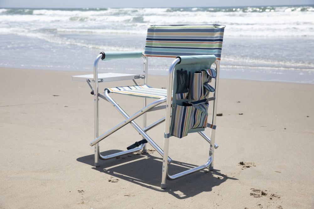 Picnic Time Sports Outdoor Portable Camp Chair with Side Table