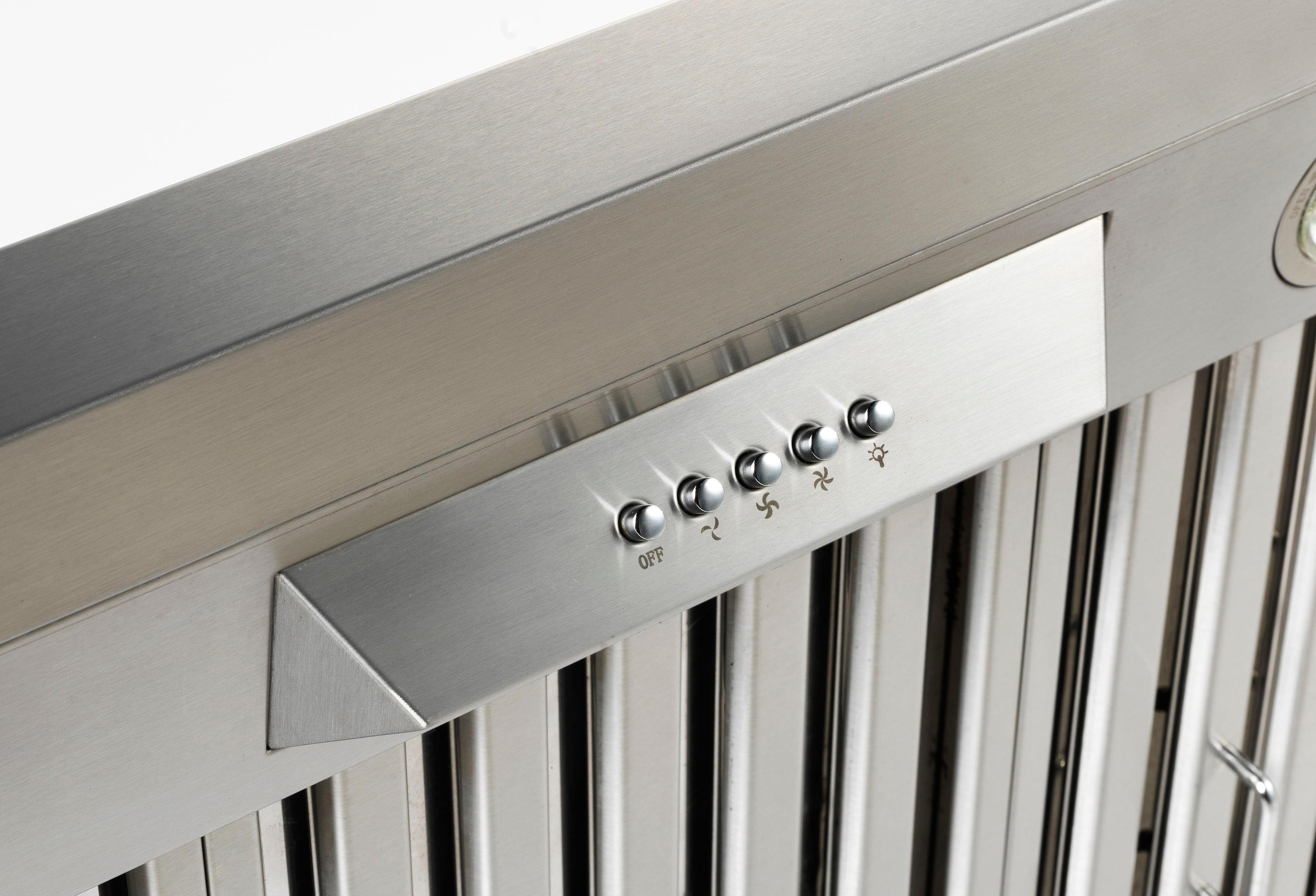 NXR Professional Ranges 36" Stainless Steel 800 CFM Under Cabinet Range Hood with Baffle Filter