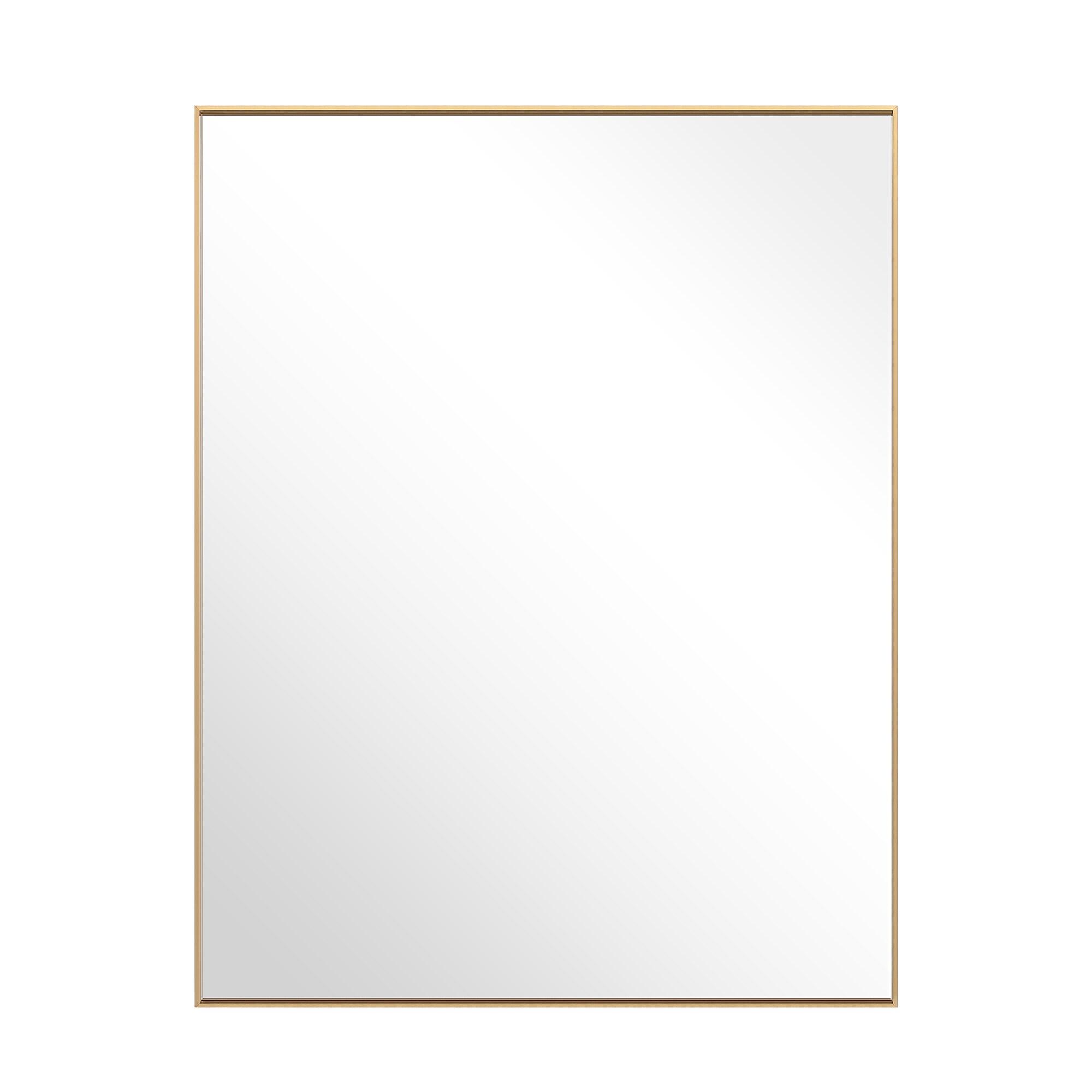 Ledel Modern & Contemporary Rectangle Bathroom Vanity Mirror Metal Framed Wall Mirror