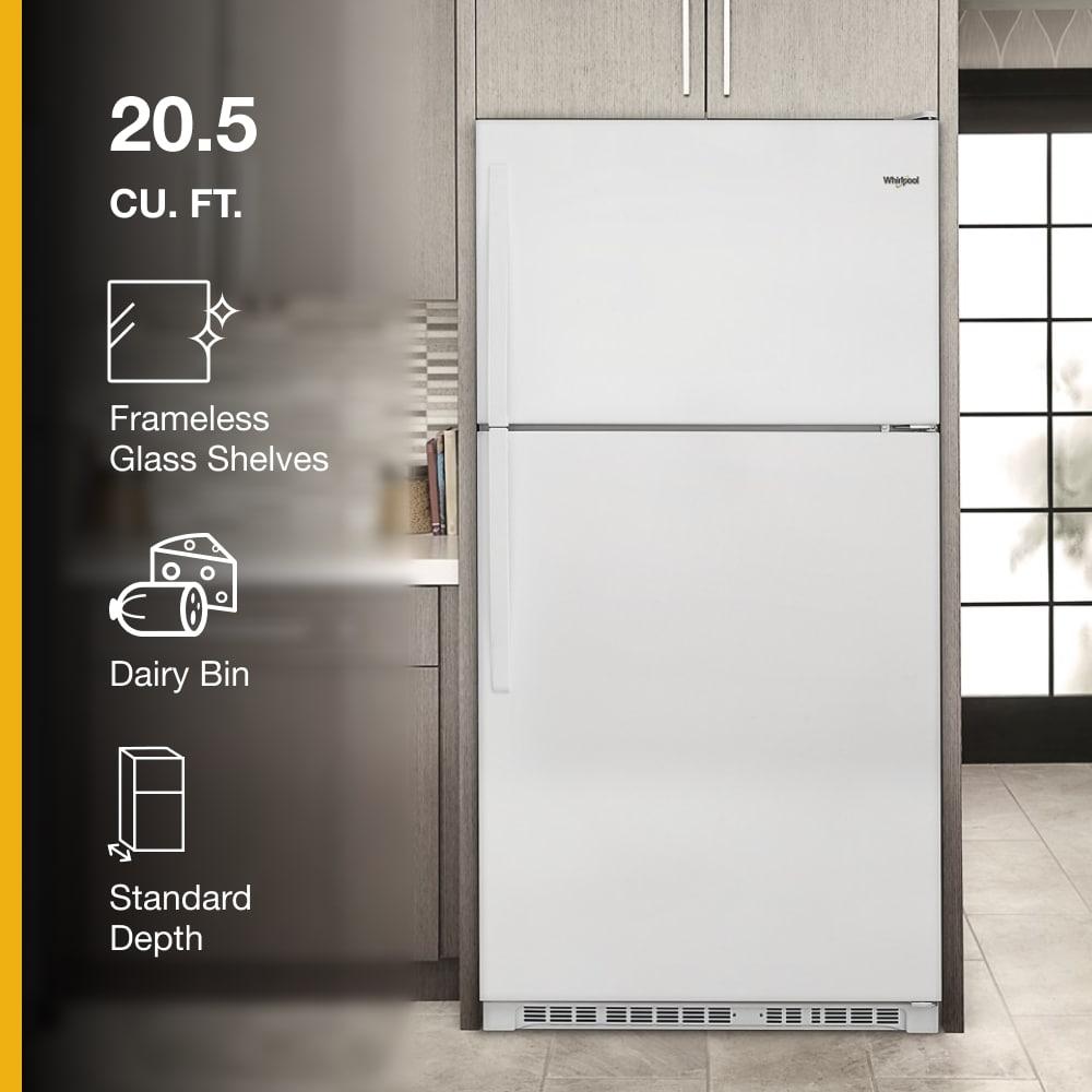 Whirlpool WRT311FZDW 20.5 Cu. Ft. White Top Freezer Refrigerator