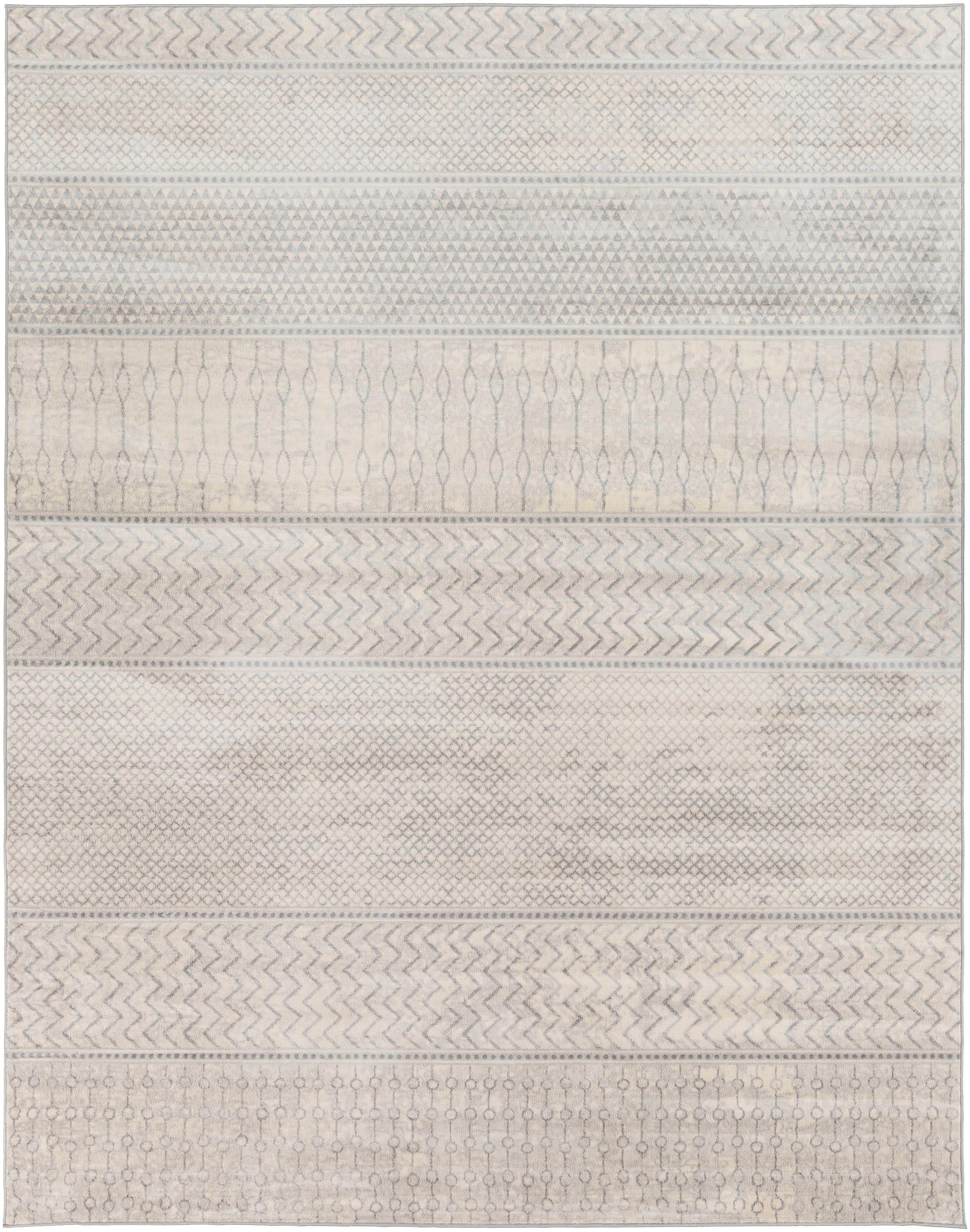 Surya  Monaco Area Rug - Silver Gray - Medium Gray & Cream