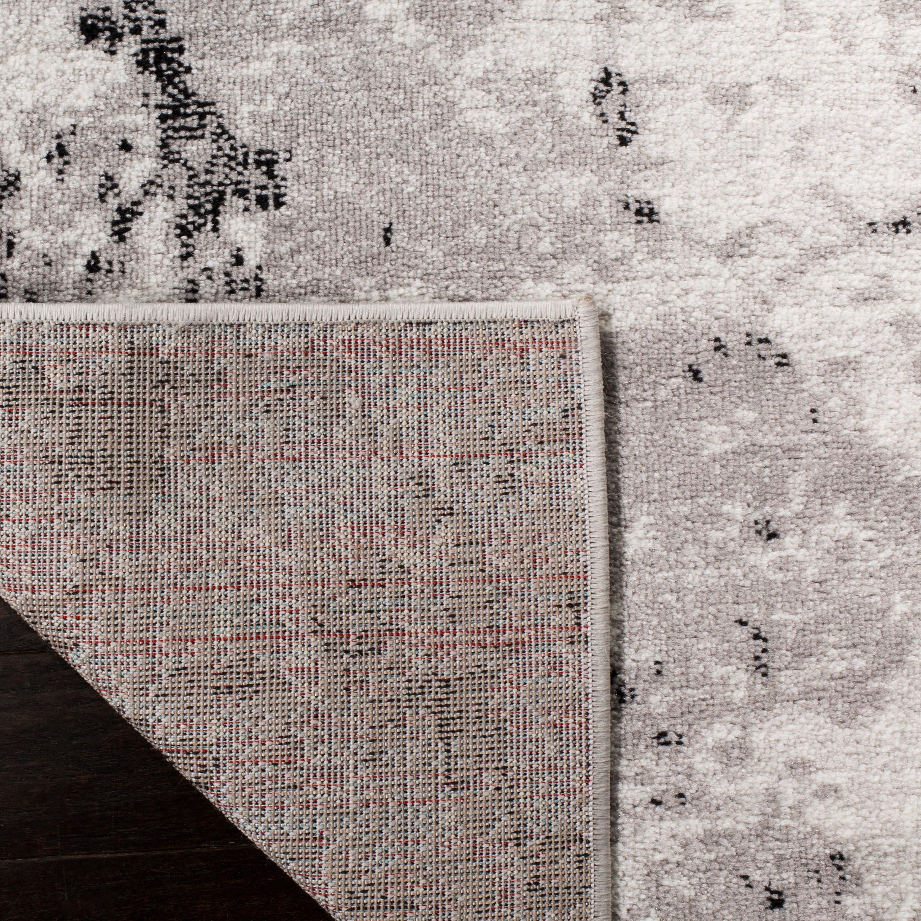 Skyler SKY186 Power Loomed Indoor Area Rug - Grey/Ivory - 6'7"x6'7" - Safavieh