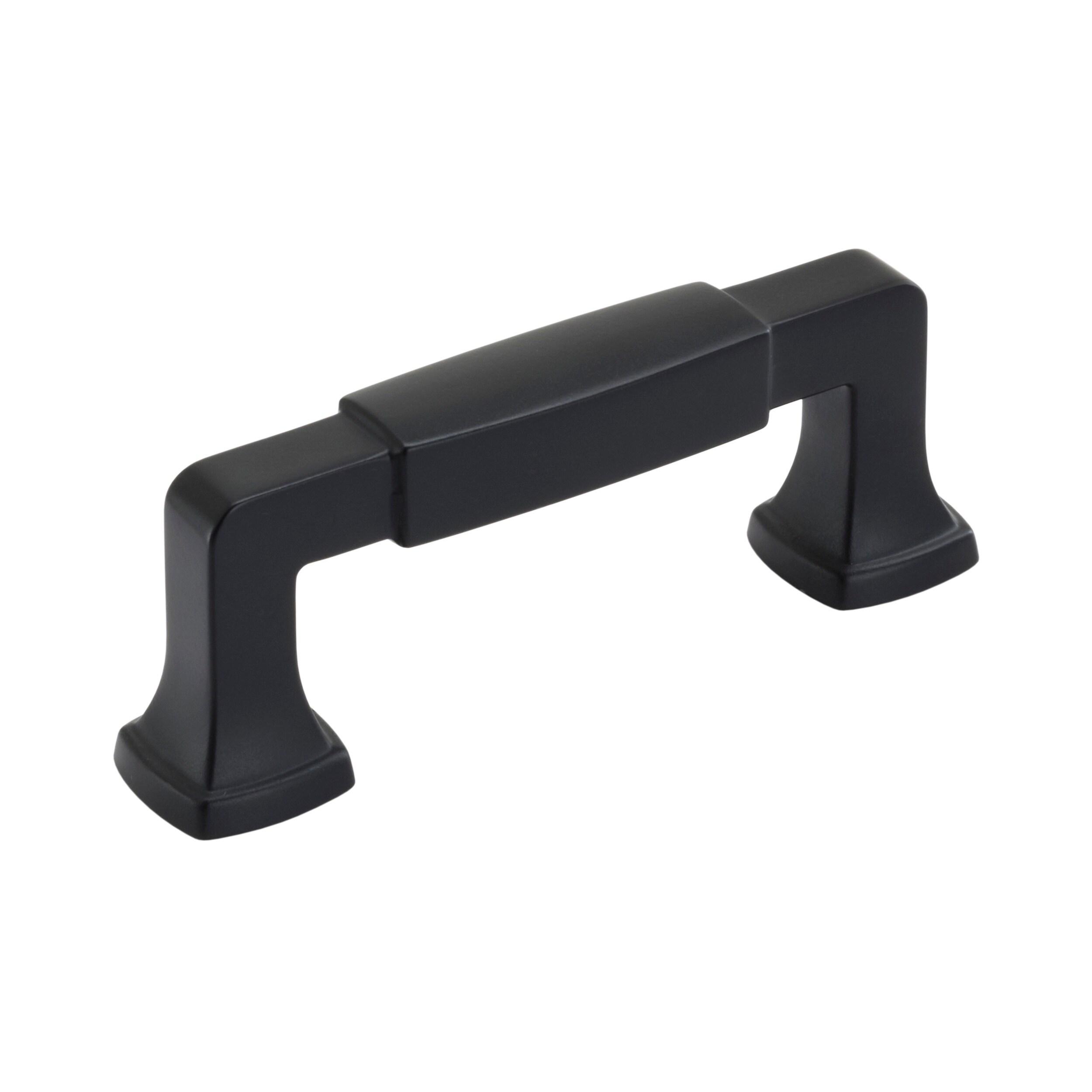 Amerock Stature 3 inch (76mm) Center-to-Center Matte Black Cabinet Pull