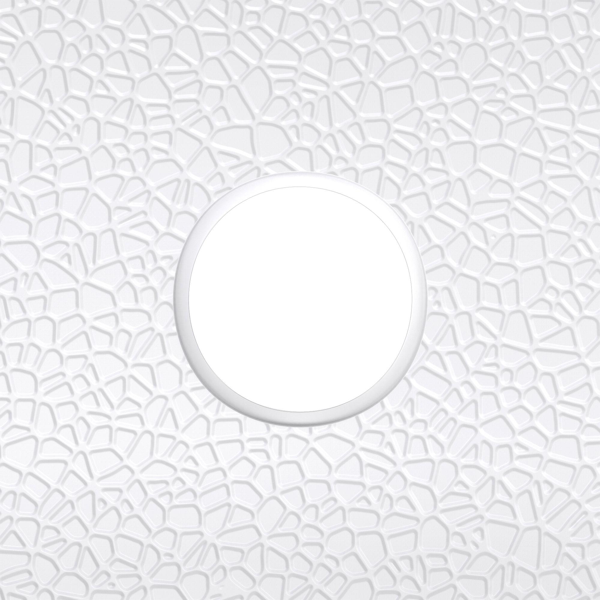 DreamLine DreamStone 34 in. D x 54 in. W Base and Wall Kit in White Modern Subway Pattern