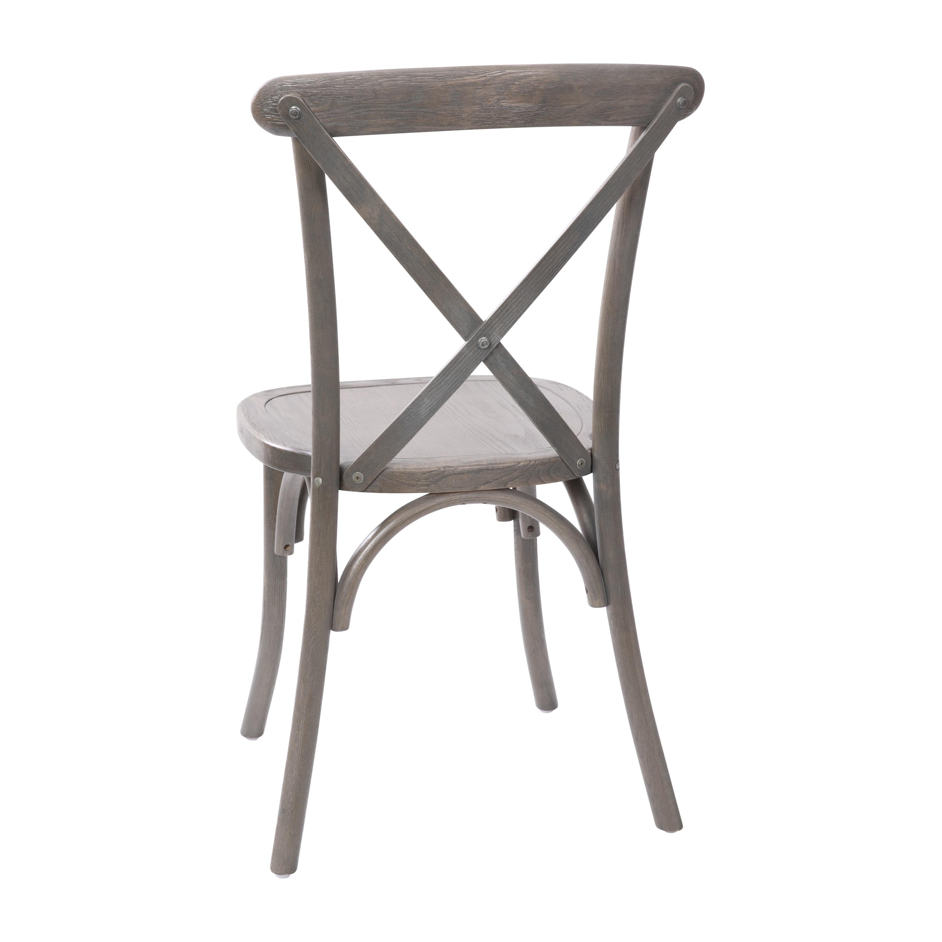 Flash Furniture Advantage Grey X-Back Chair