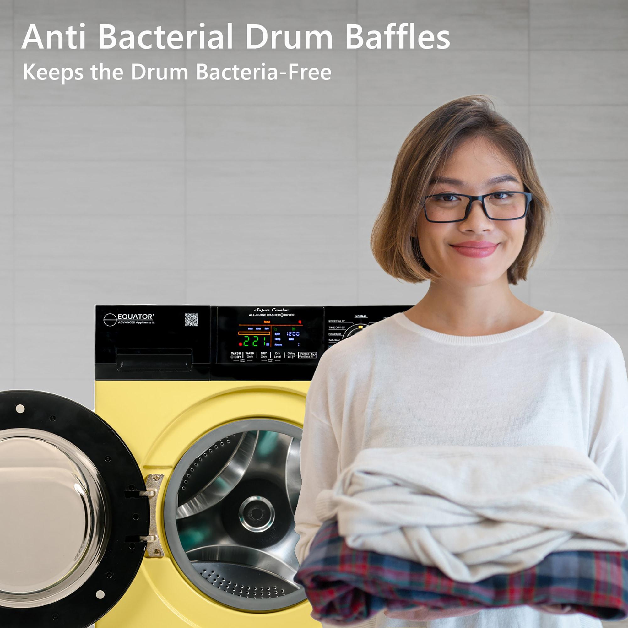 Equator Ver3 Combo Washer Vented/Ventless Dry-1400RPM Color Coded Display Y/B