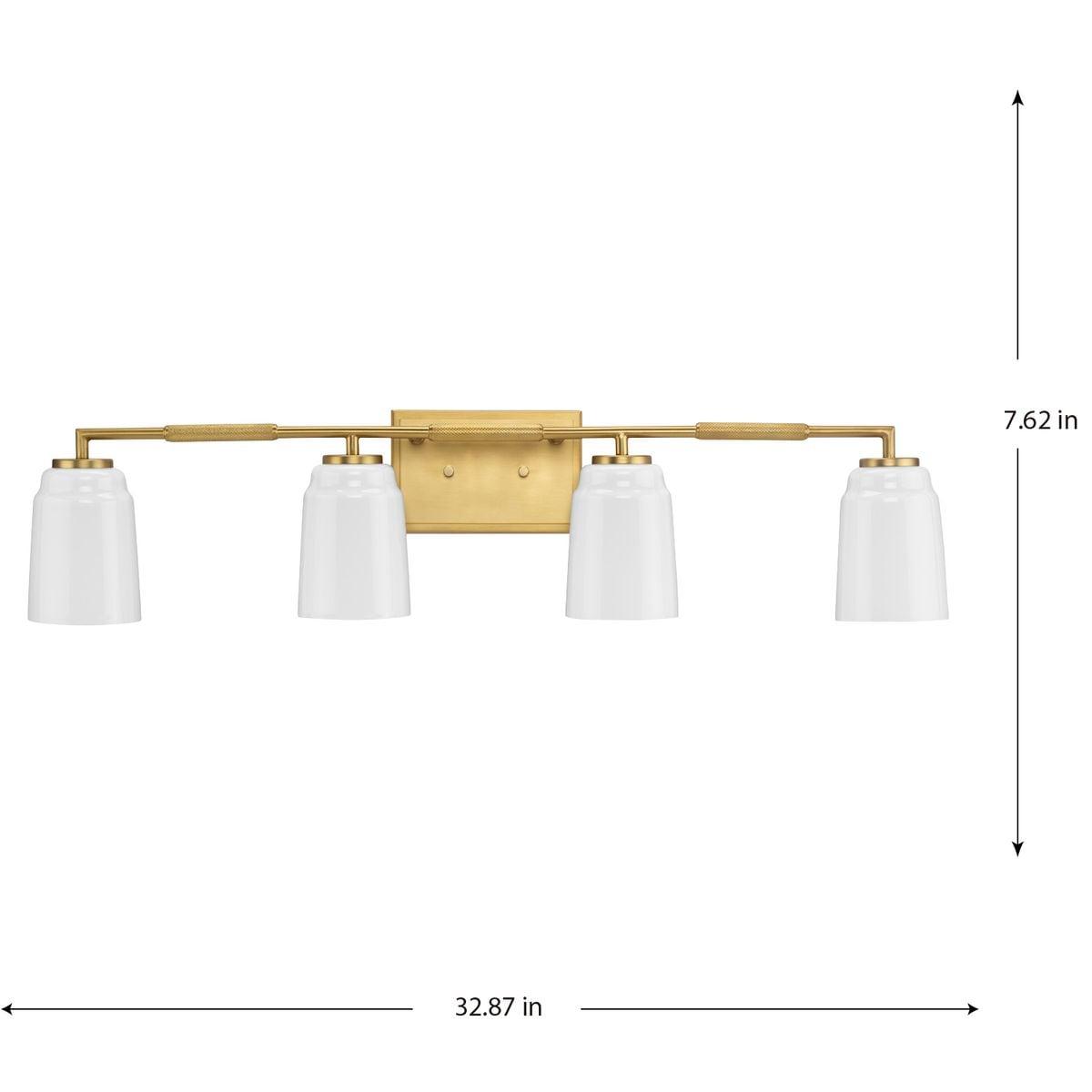 Progress Lighting Spenser 4 - Light Vanity in  Brushed Gold