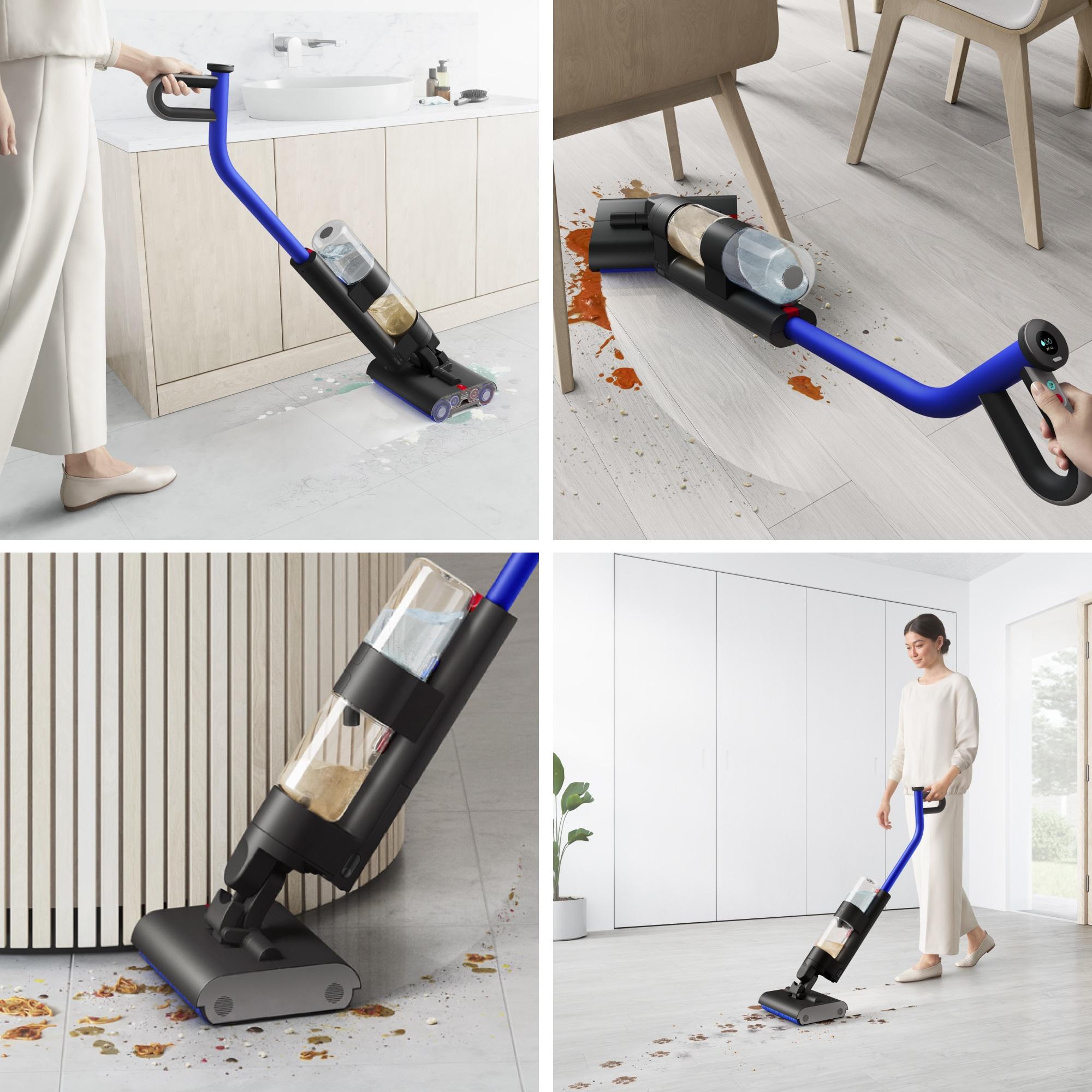 Dyson WashG1 Wet Cleaner Matte Black/Blue: Bagless, Battery-Powered, 4 Speeds, Hardwood & Hard Floor, 2-Year Warranty