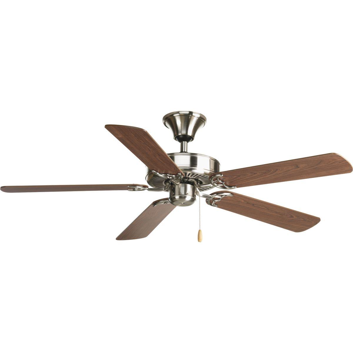 P2501-09-Progress Lighting-AirPro - Wide - Ceiling Fan in Transitional style - 52 Inches wide by 13.5 Inches high-Brushed Nickel Finish