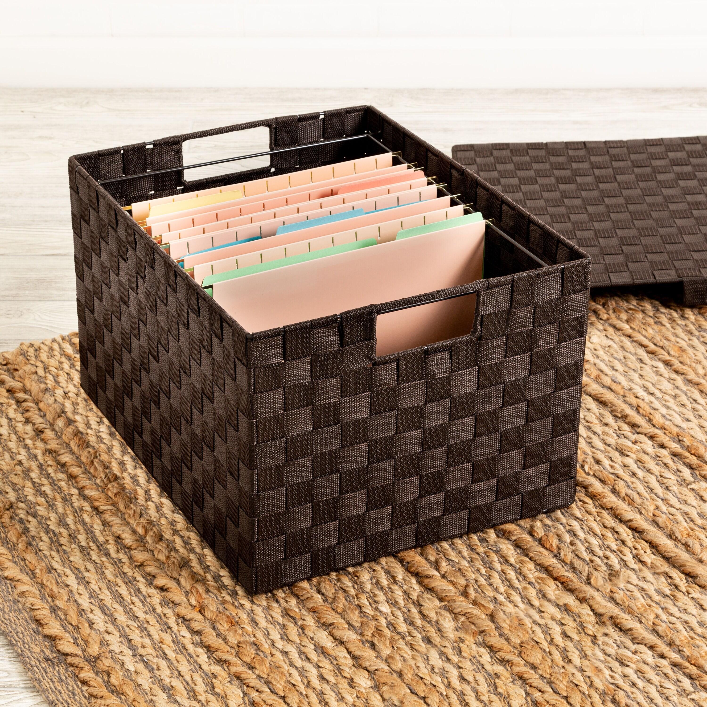 Anastasija Large Woven File Box