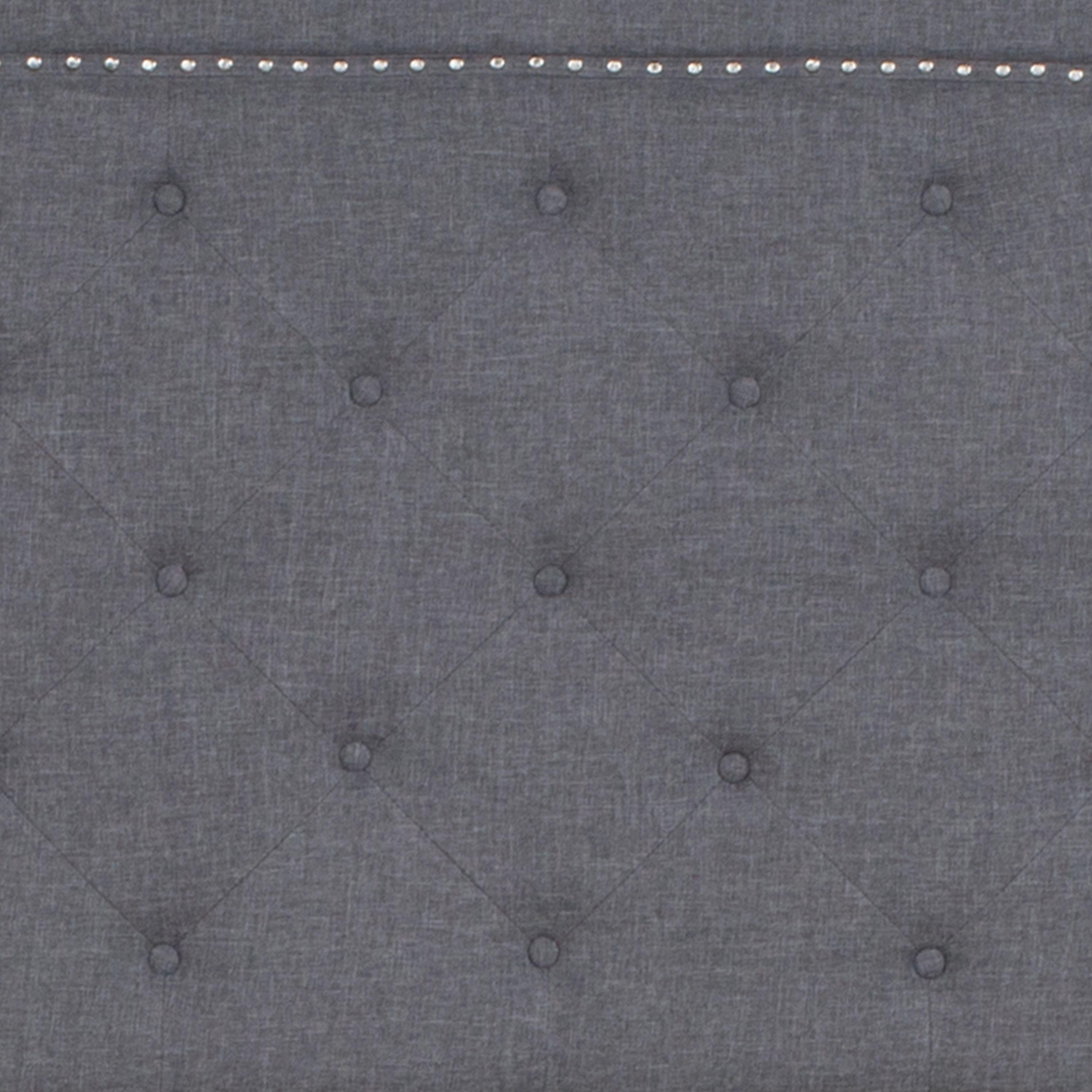 Flash Furniture Brighton Full Size Tufted Upholstered Platform Bed in Light Gray Fabric