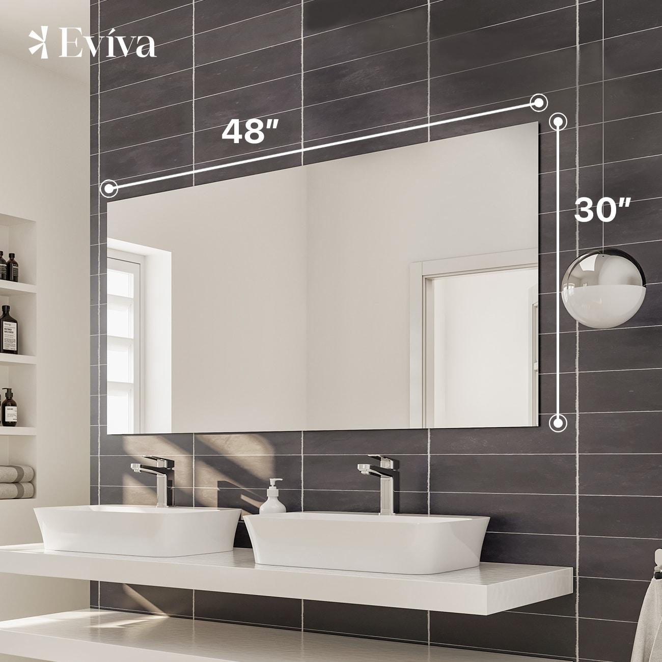 Eviva Sleek 48" Frameless Bathroom Mirror