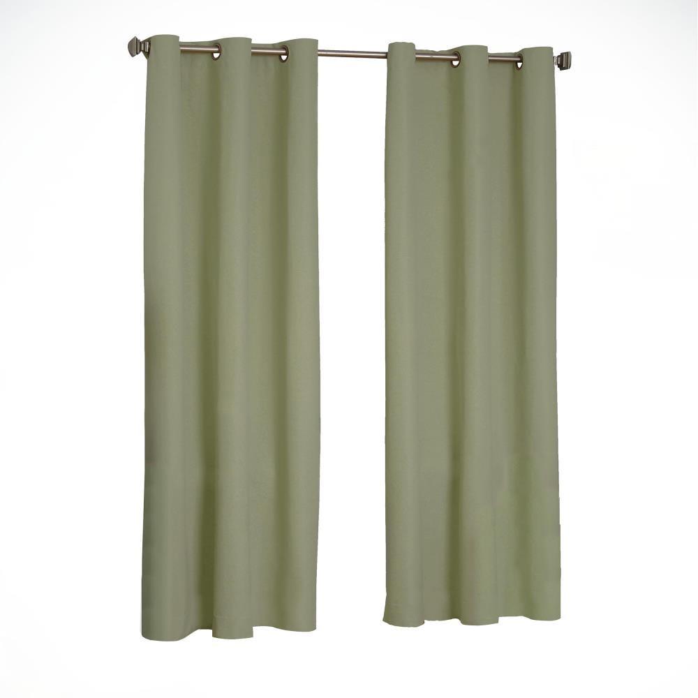 Microfiber Blackout Grommet Curtains, Solid Thermaback Window Curtains