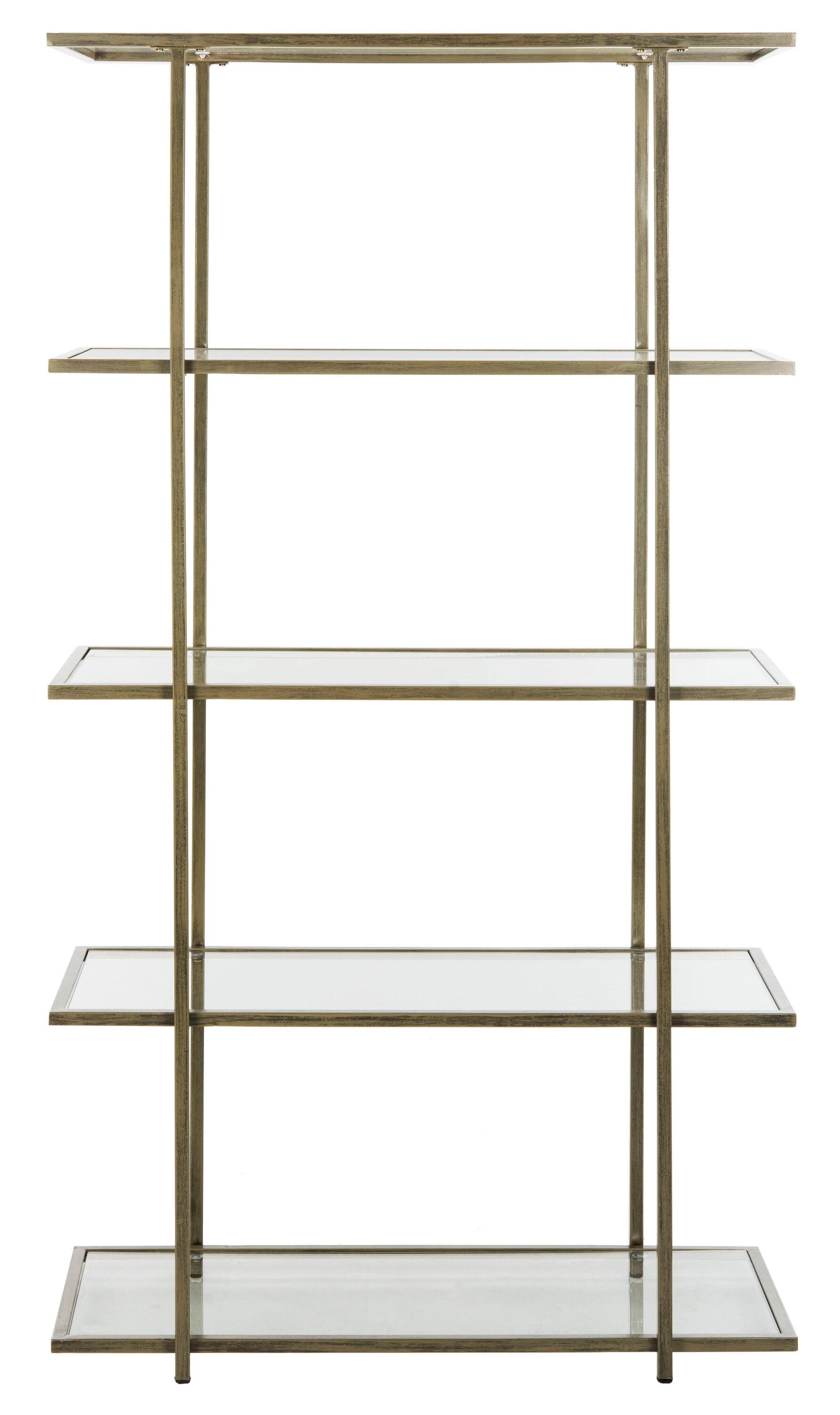SAFAVIEH Francis Glam 5 Tier Etagere, French Silver/Clear