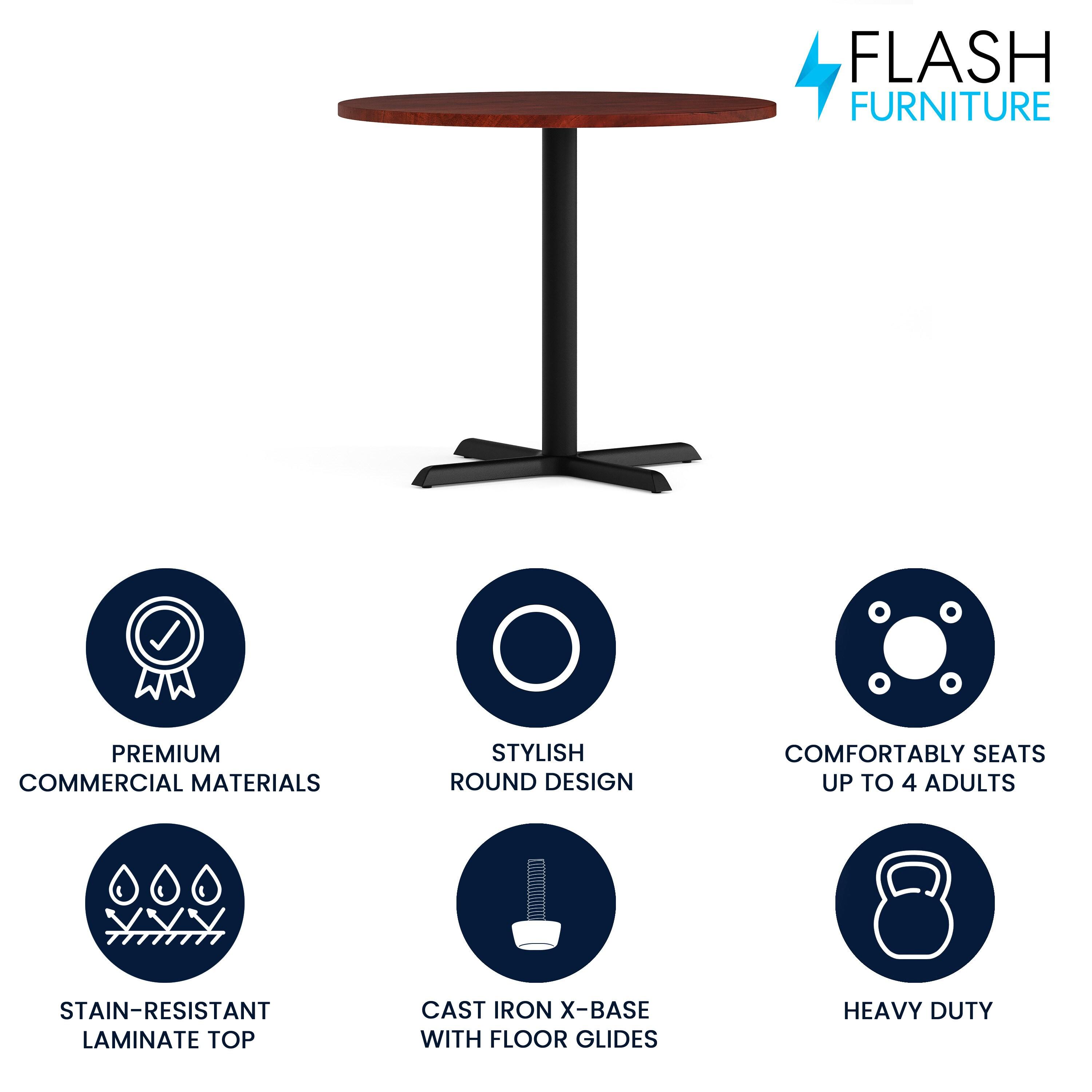 Flash Furniture 36" Round Multi-Purpose Conference Table - Meeting Table for Office