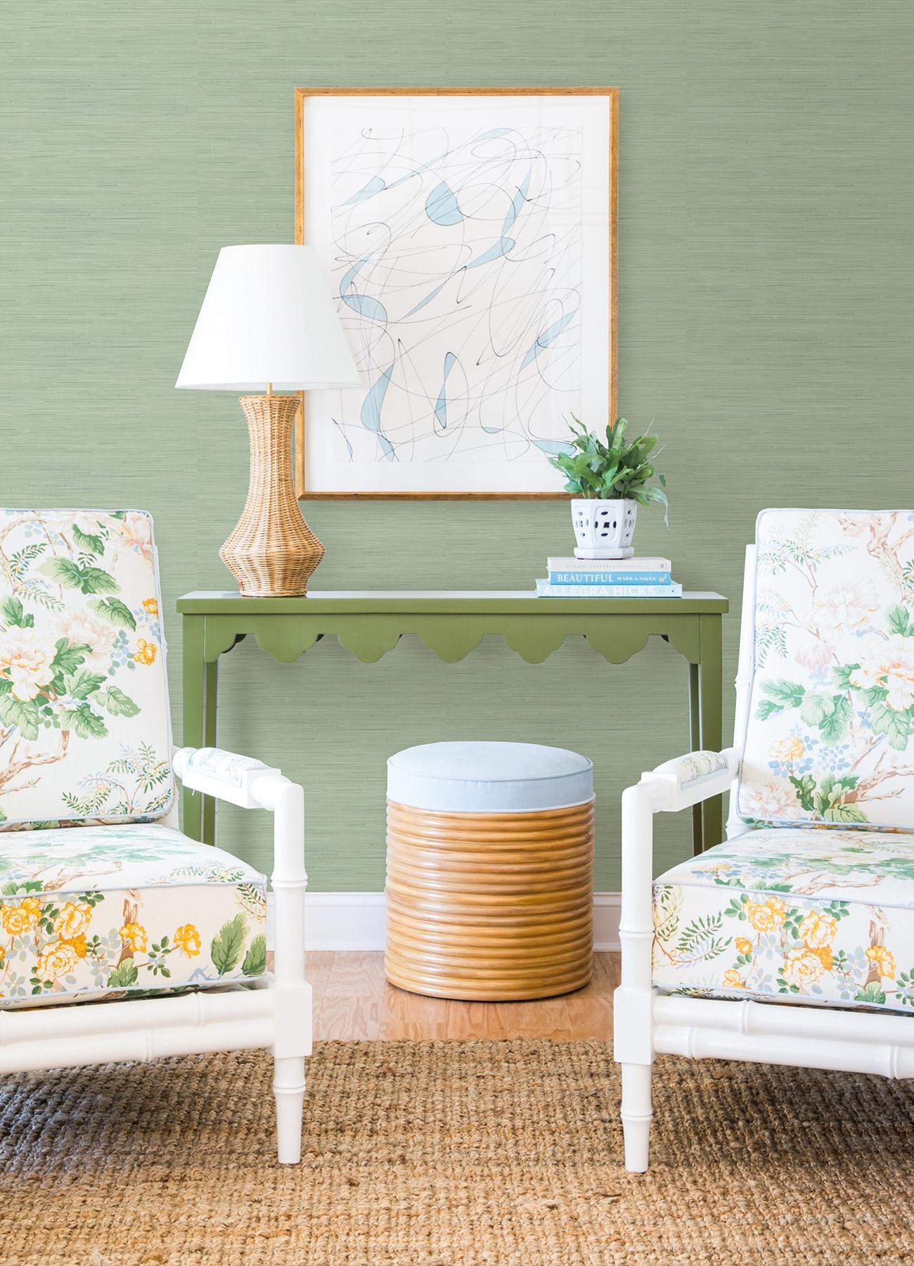 18 ft x 20.5 in x 0.025 in Grasscloth Peel and Stick Wallpaper Roll