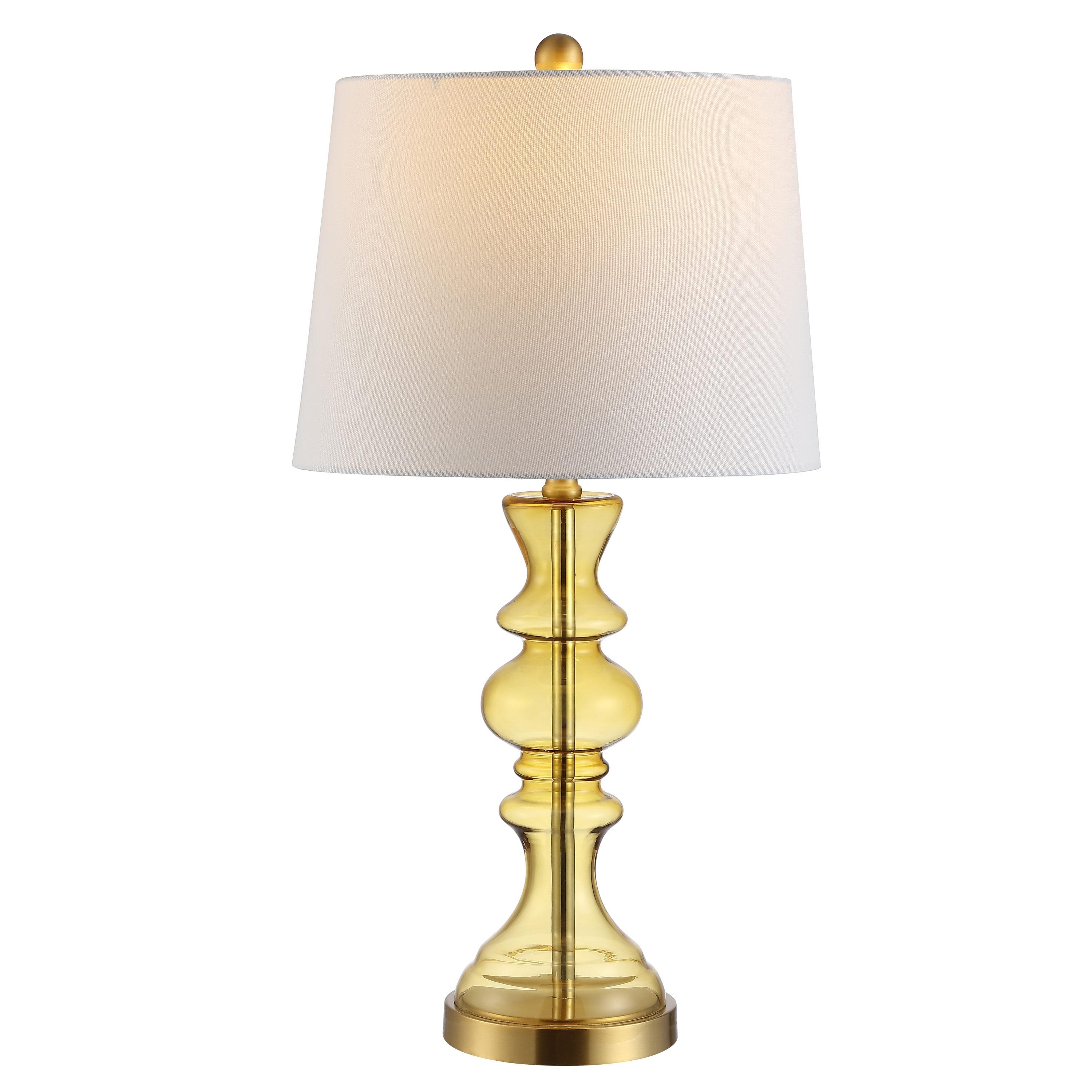 SAFAVIEH Jaiden Antique Rustic 27 in. H Table Lamp, Amber