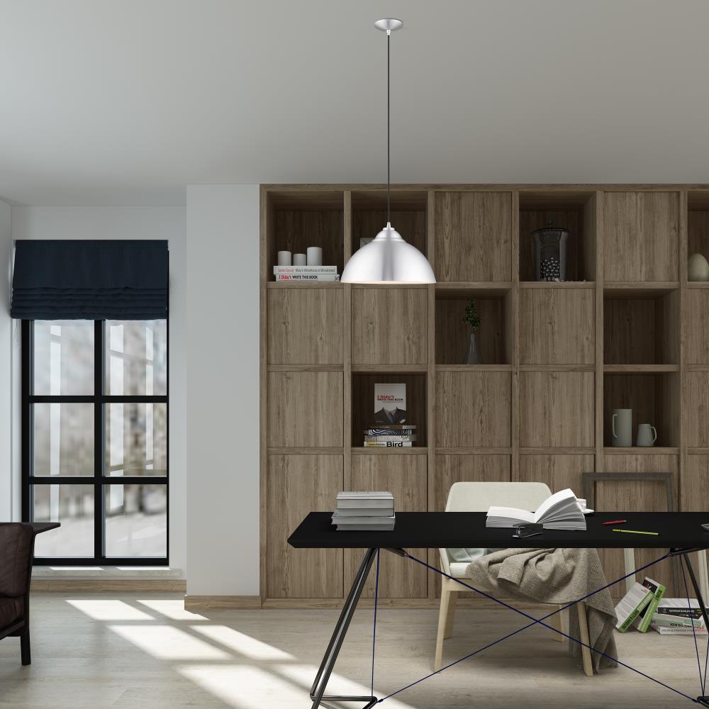 Livex Lighting Metal Shade 1 - Light Chandelier in  Brushed Aluminum