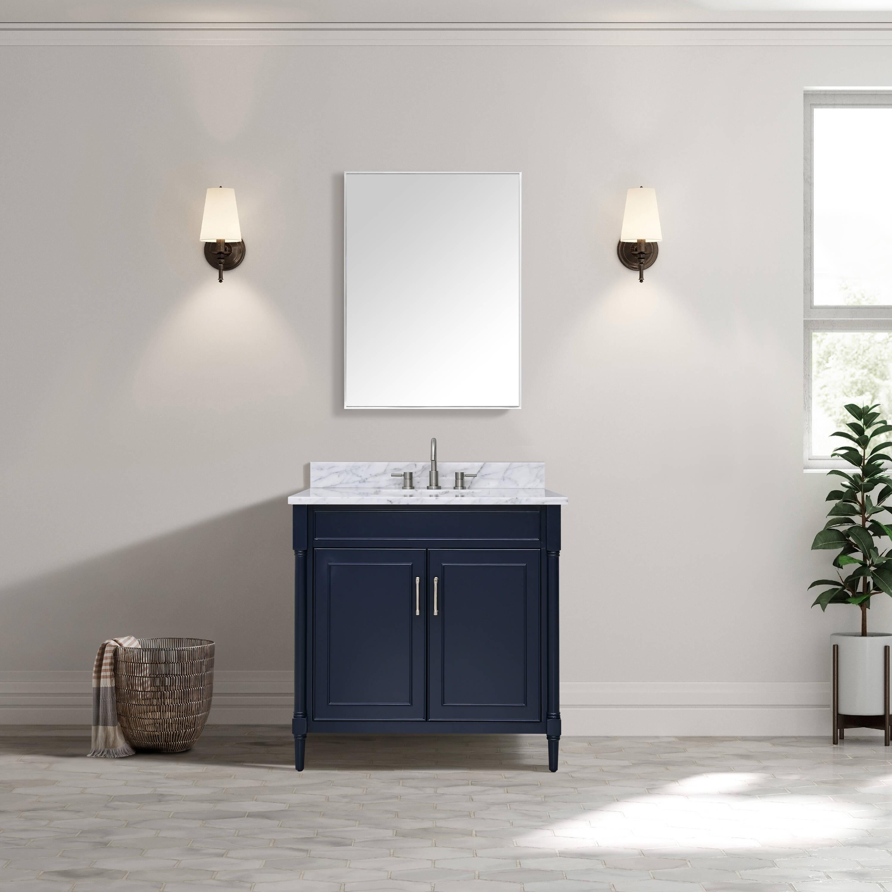 Addison 37'' Single Bathroom Vanity with Marble Top