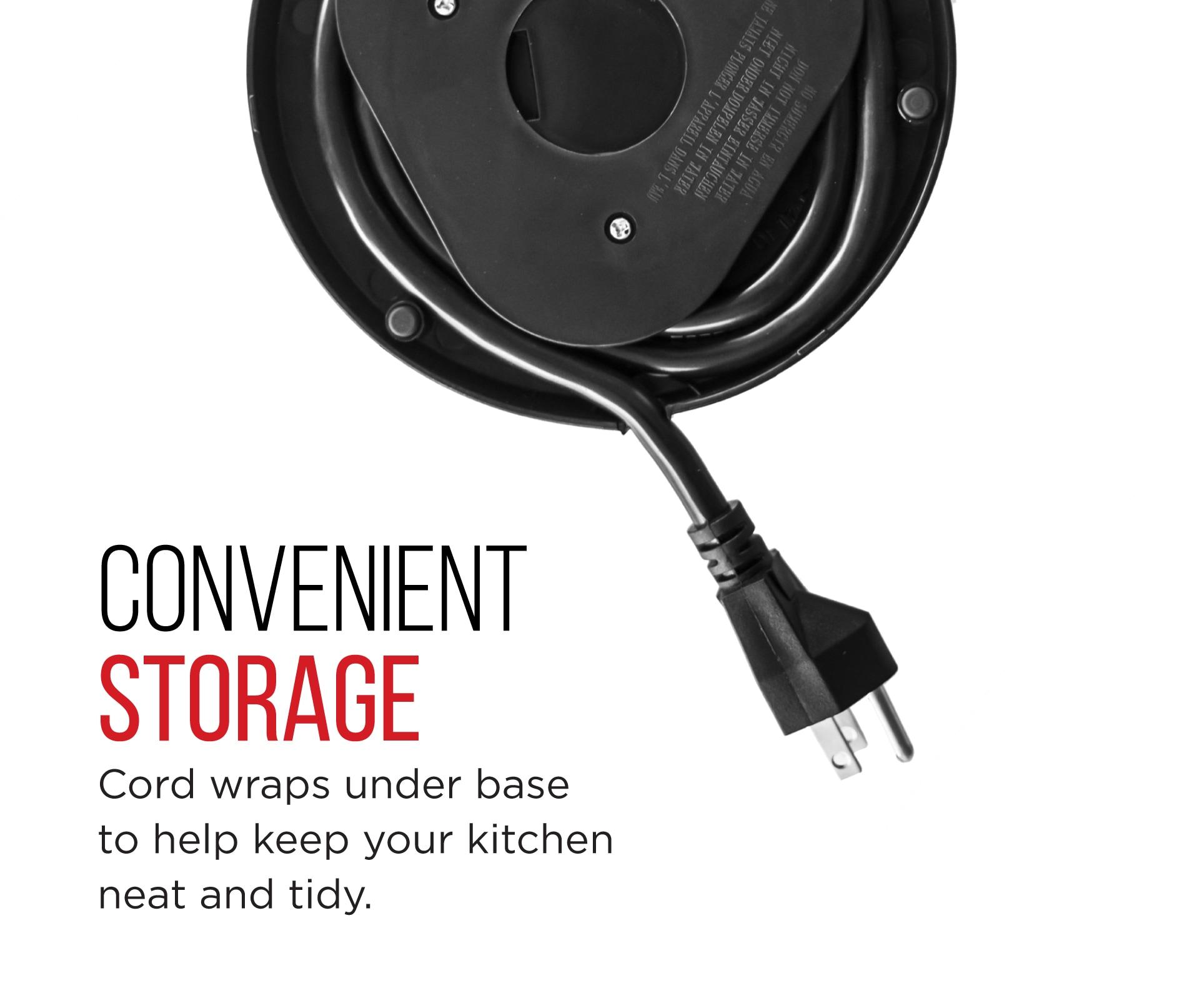 Chefman Rapid Boil 1.7L Electric Kettle w/ Swivel Base, Auto Shut Off - Stainless Steel