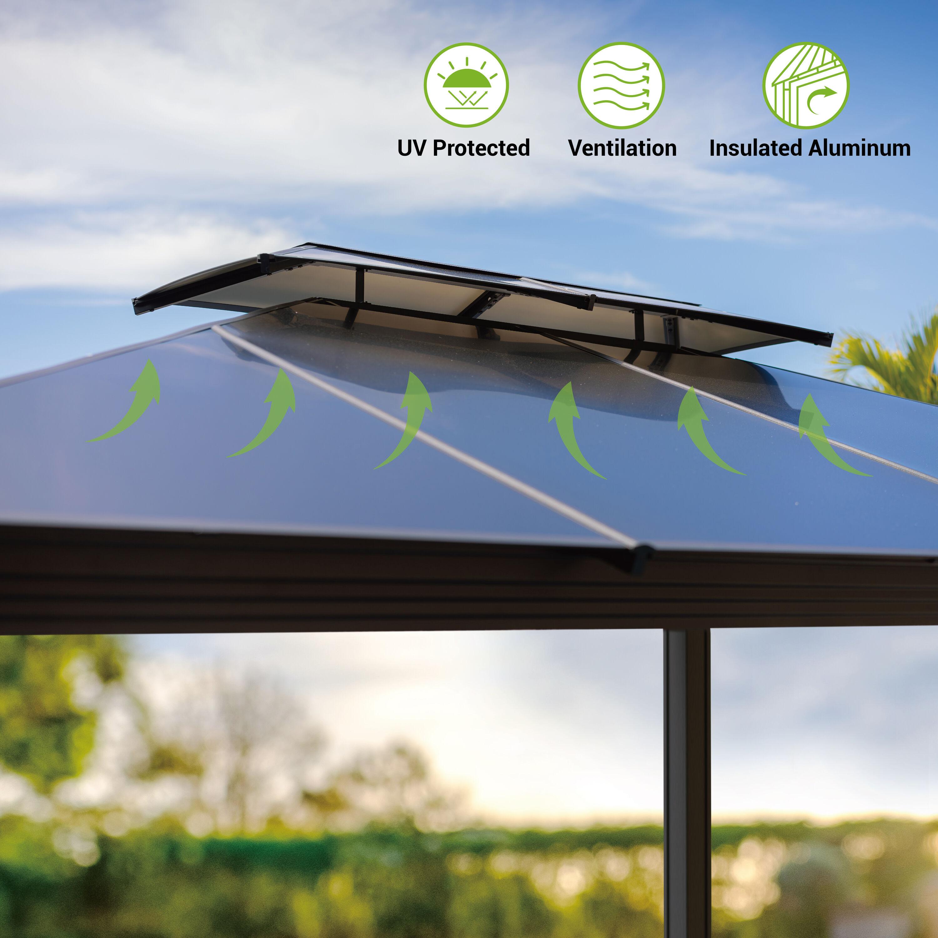 Paragon-Outdoor Santa Monica Aluminum Patio Gazebo