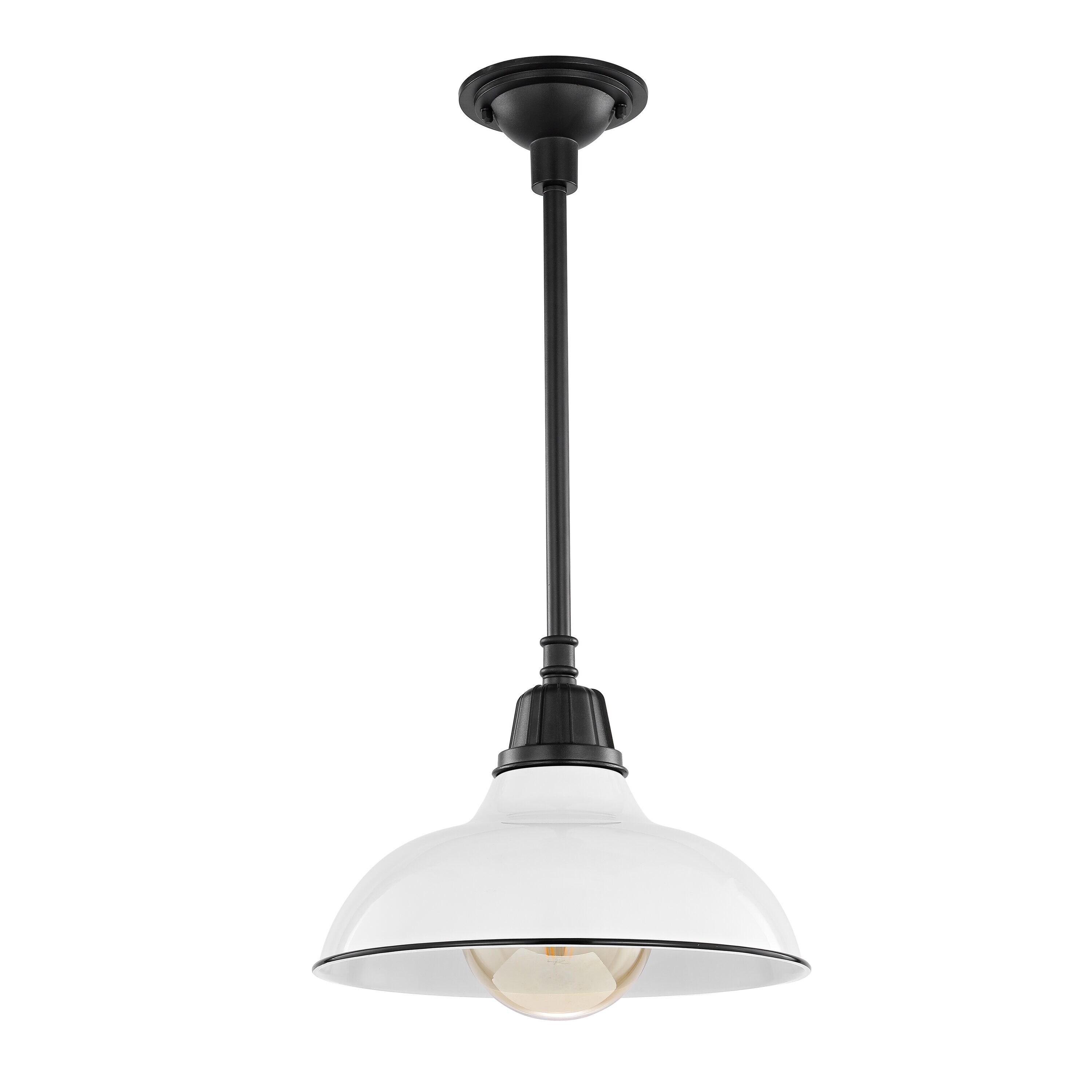 Jasper French Country Satin White LED Pendant Light