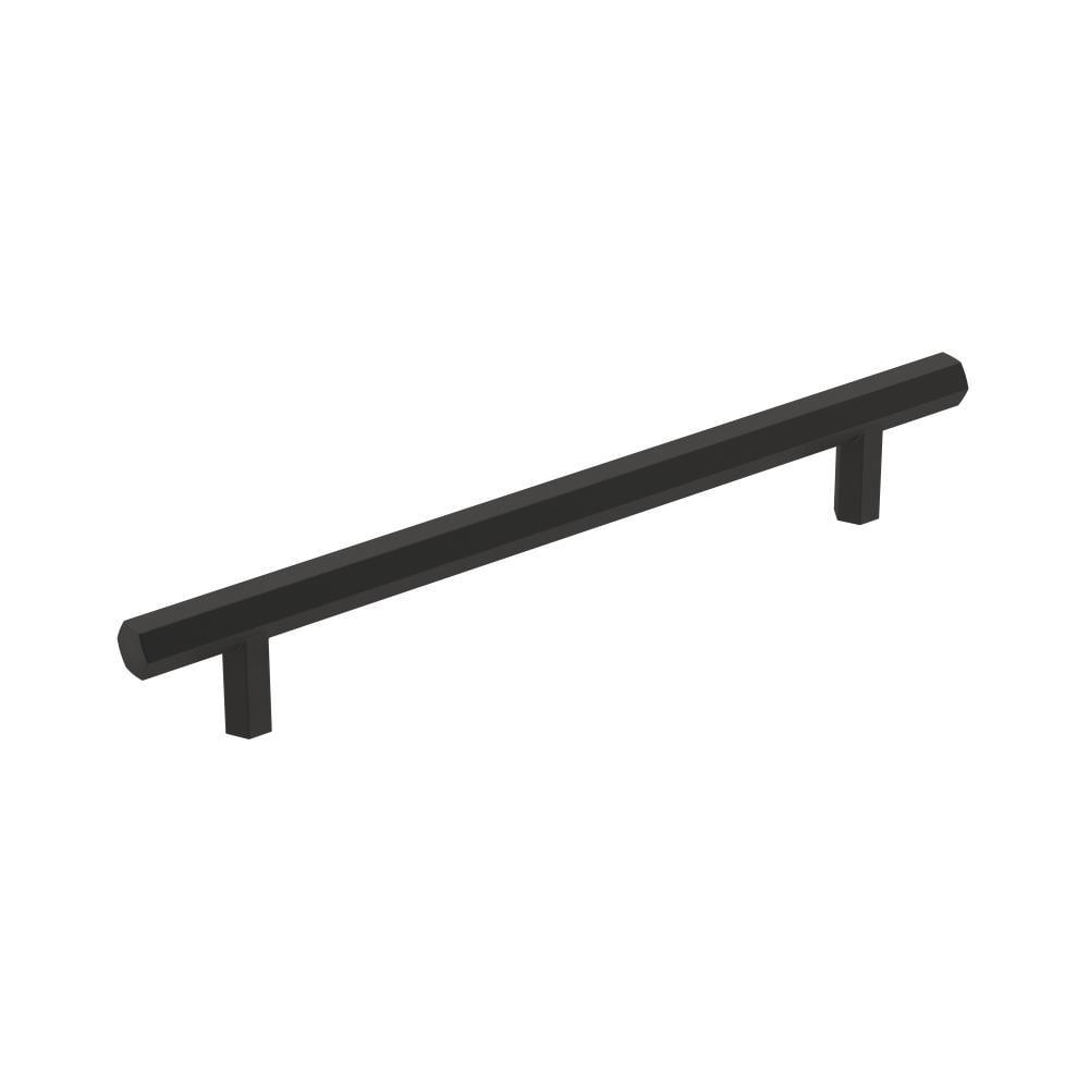 Amerock Caliber 6-5/16 inch (160mm) Center-to-Center Matte Black Cabinet Pull