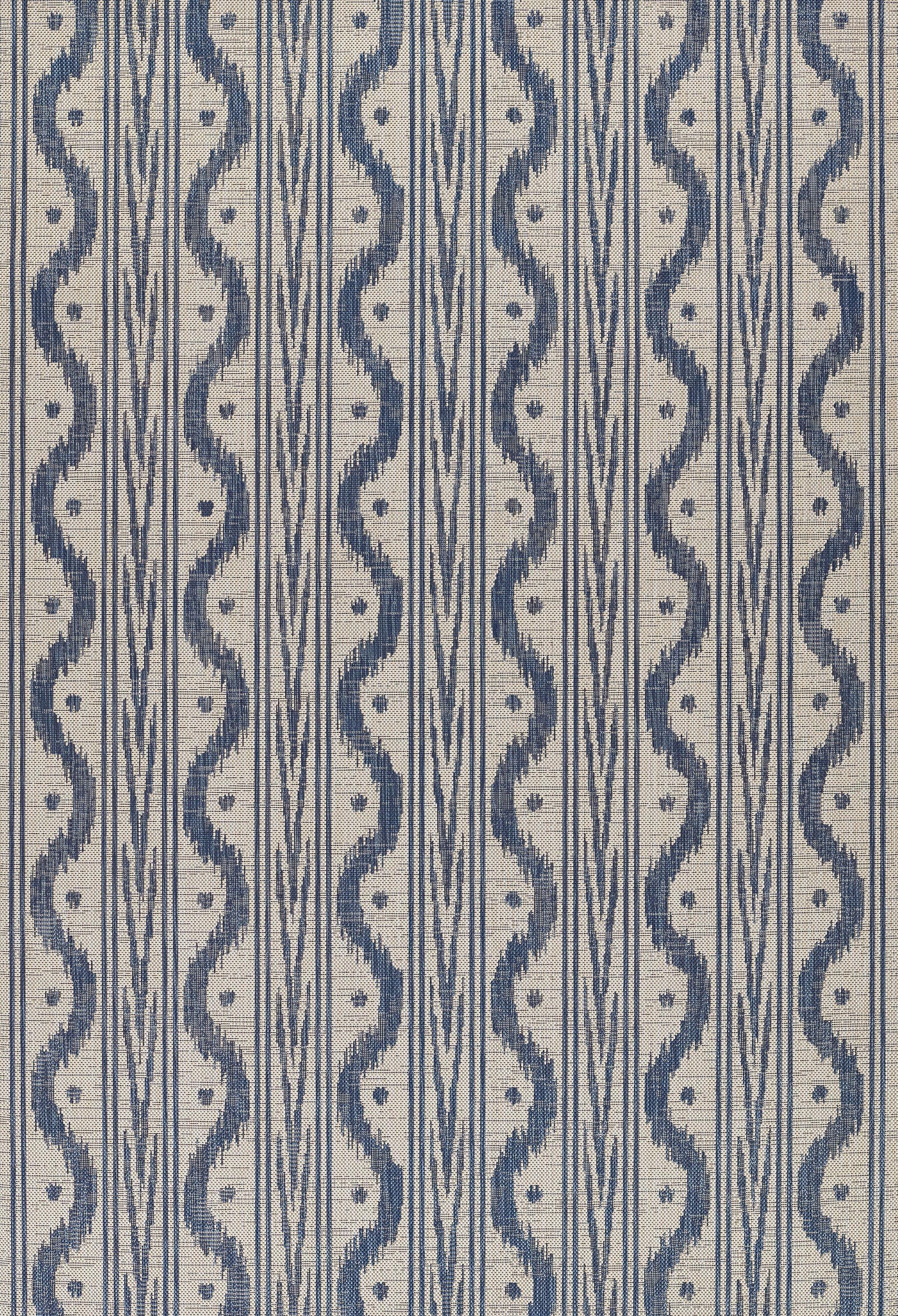 Momeni Riviera Geometric Blue Indoor Outdoor Rug 2' X 3'