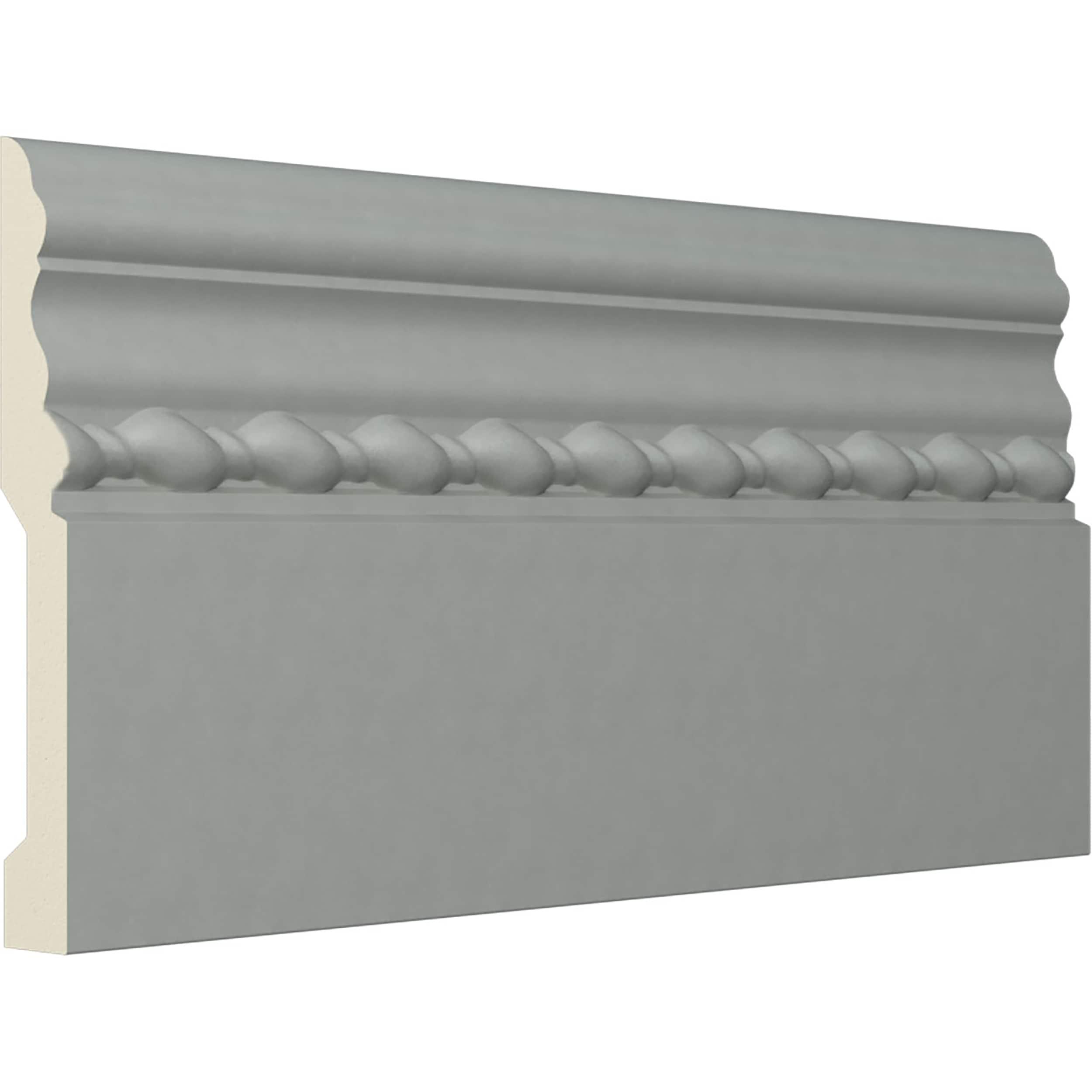 4 1/2"H x 5/8"P x 94 1/2"L Oslo Rope Baseboard Moulding