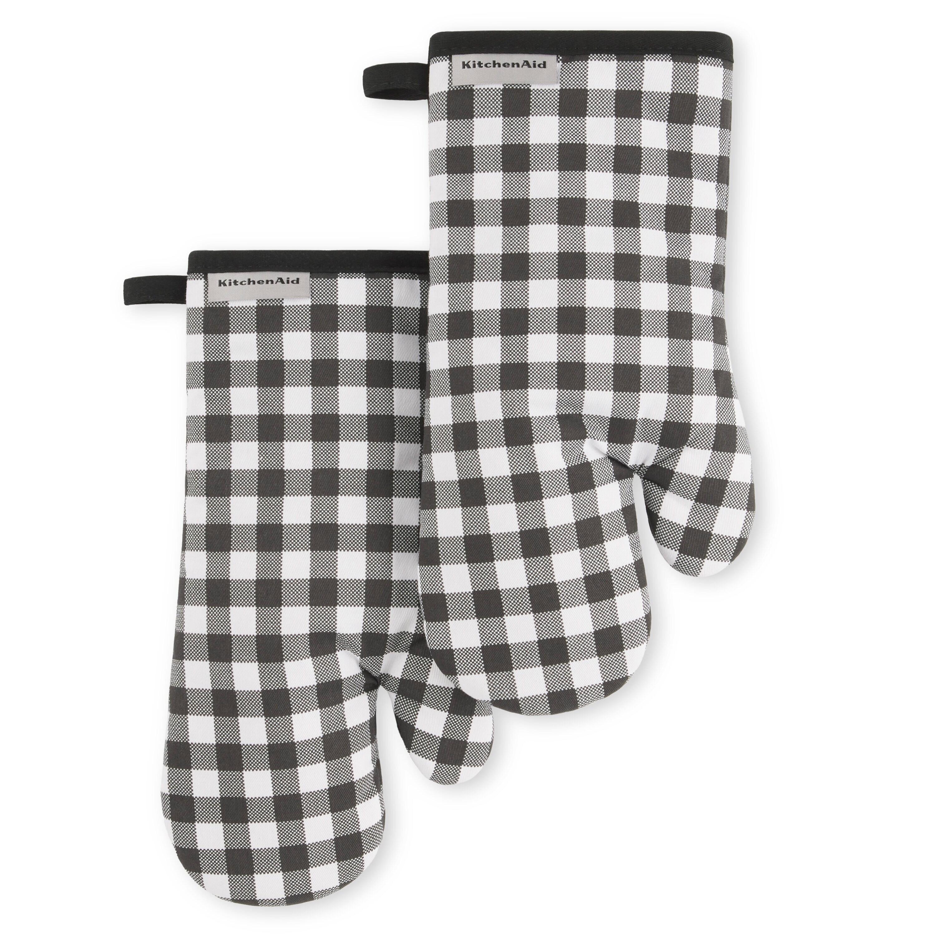 KitchenAid® KitchenAid Gingham Oven Mitt 2-Pack Set, 7" x 13" (Set of 2)